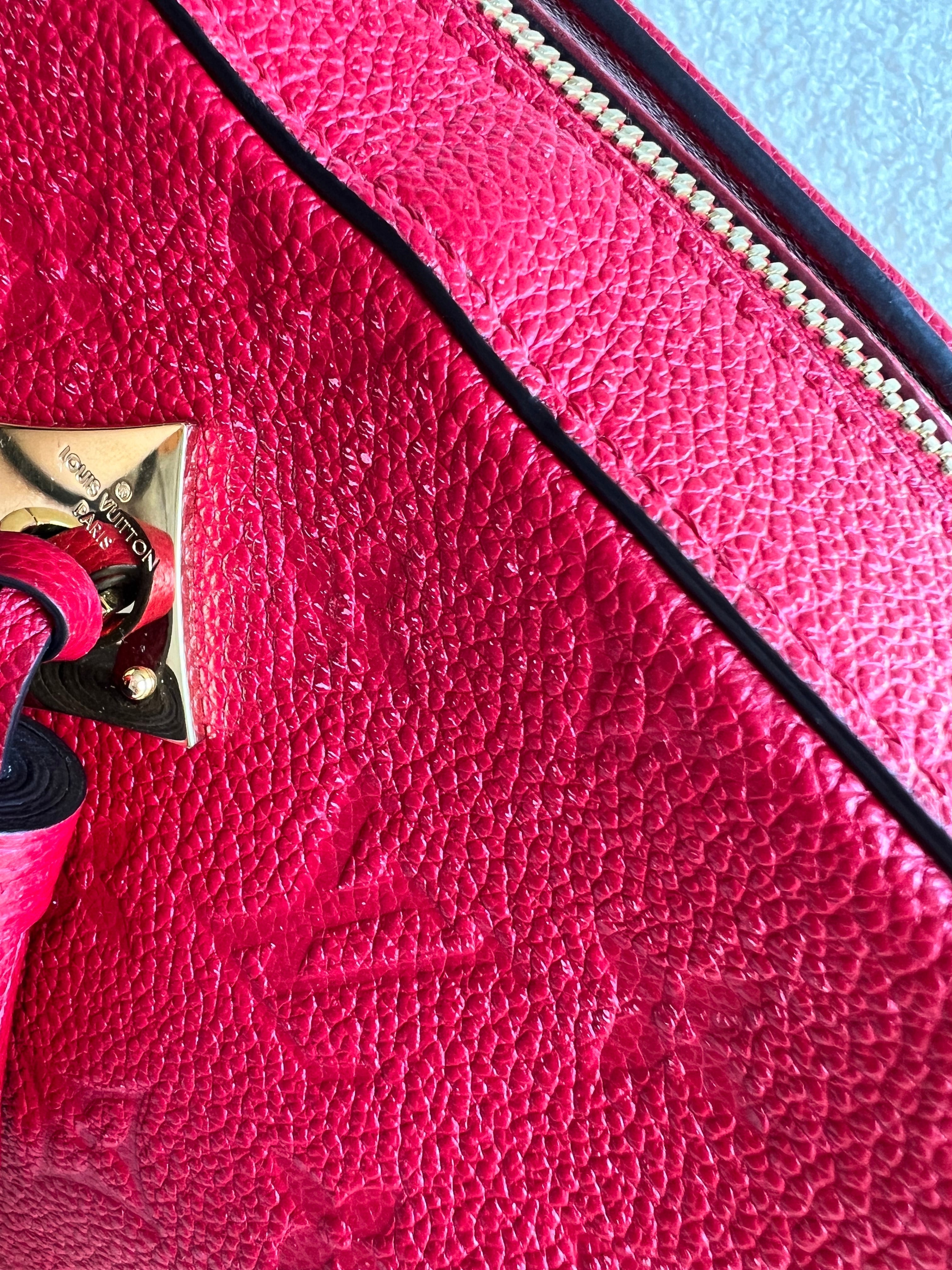 Louis Vuitton Saintonge Red Empreinte (RRP £1520)