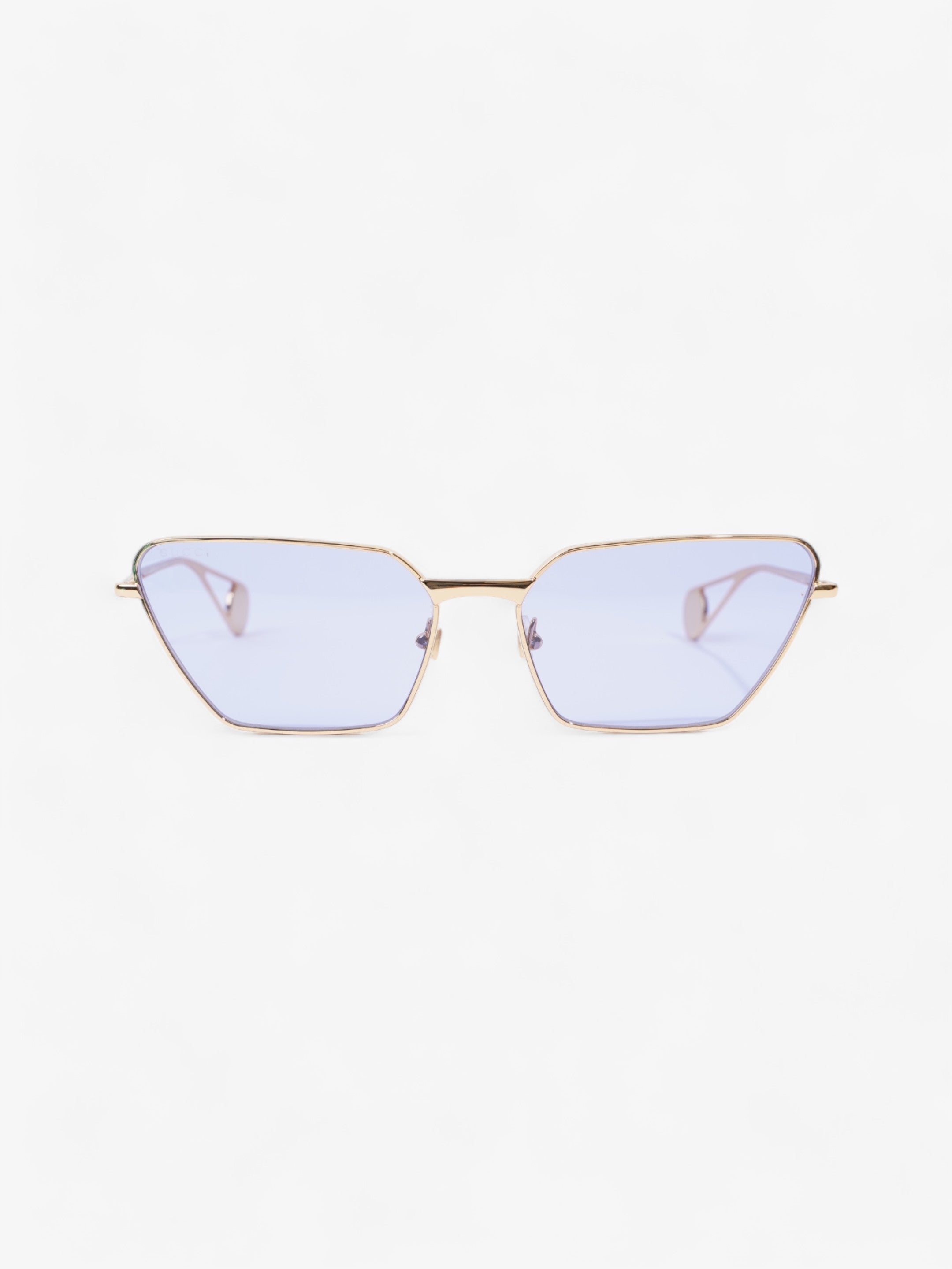 Gucci Cat-Eye Frame Blue / Gold Acetate 140mm
