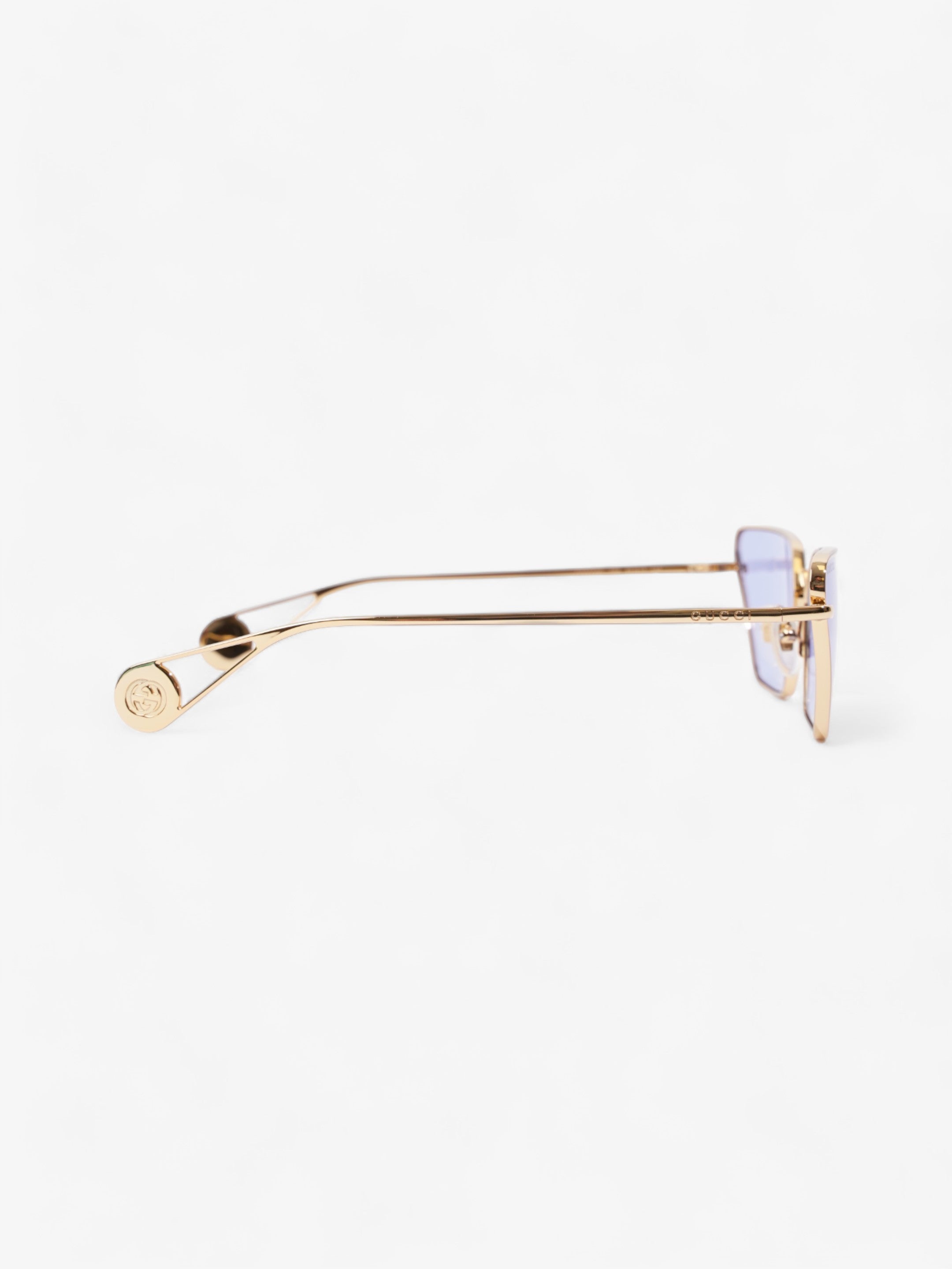 Gucci Cat-Eye Frame Blue / Gold Acetate 140mm