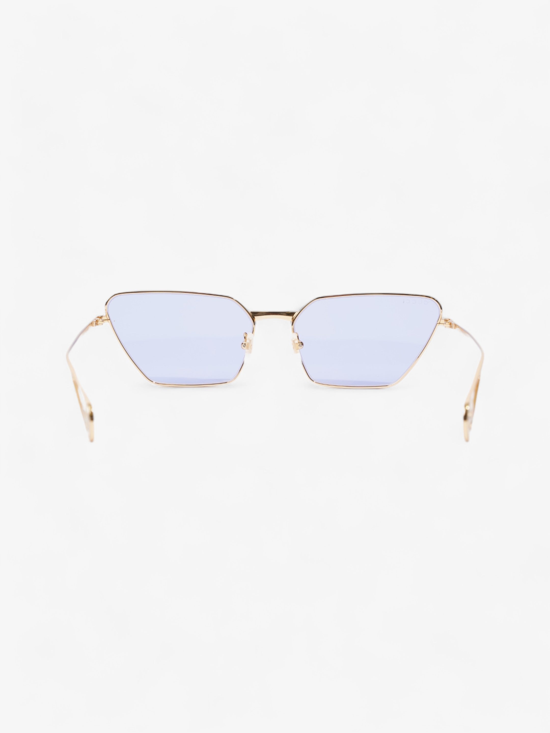 Gucci Cat-Eye Frame Blue / Gold Acetate 140mm