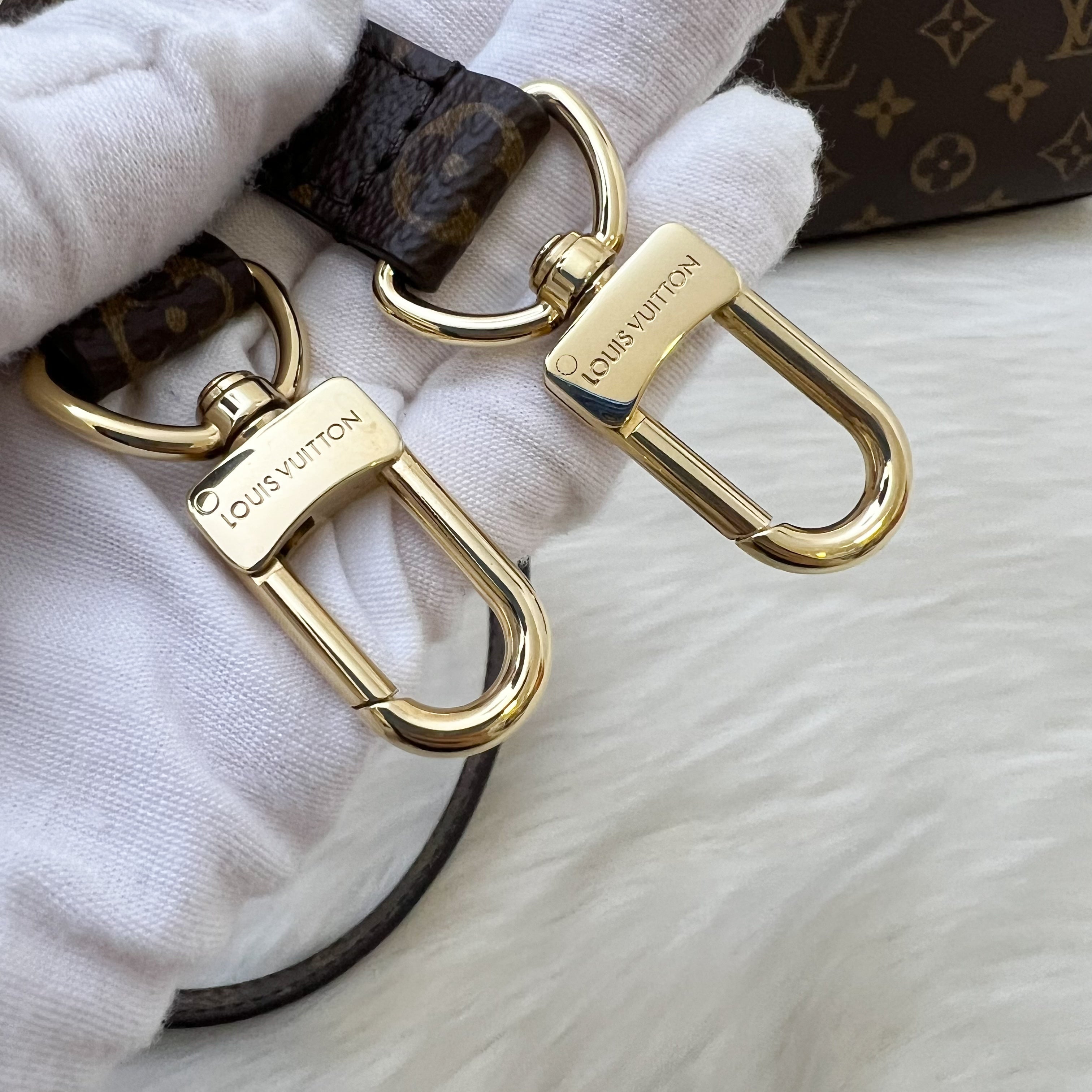 LV Sac Plat PM Monogram Canvas and GHW