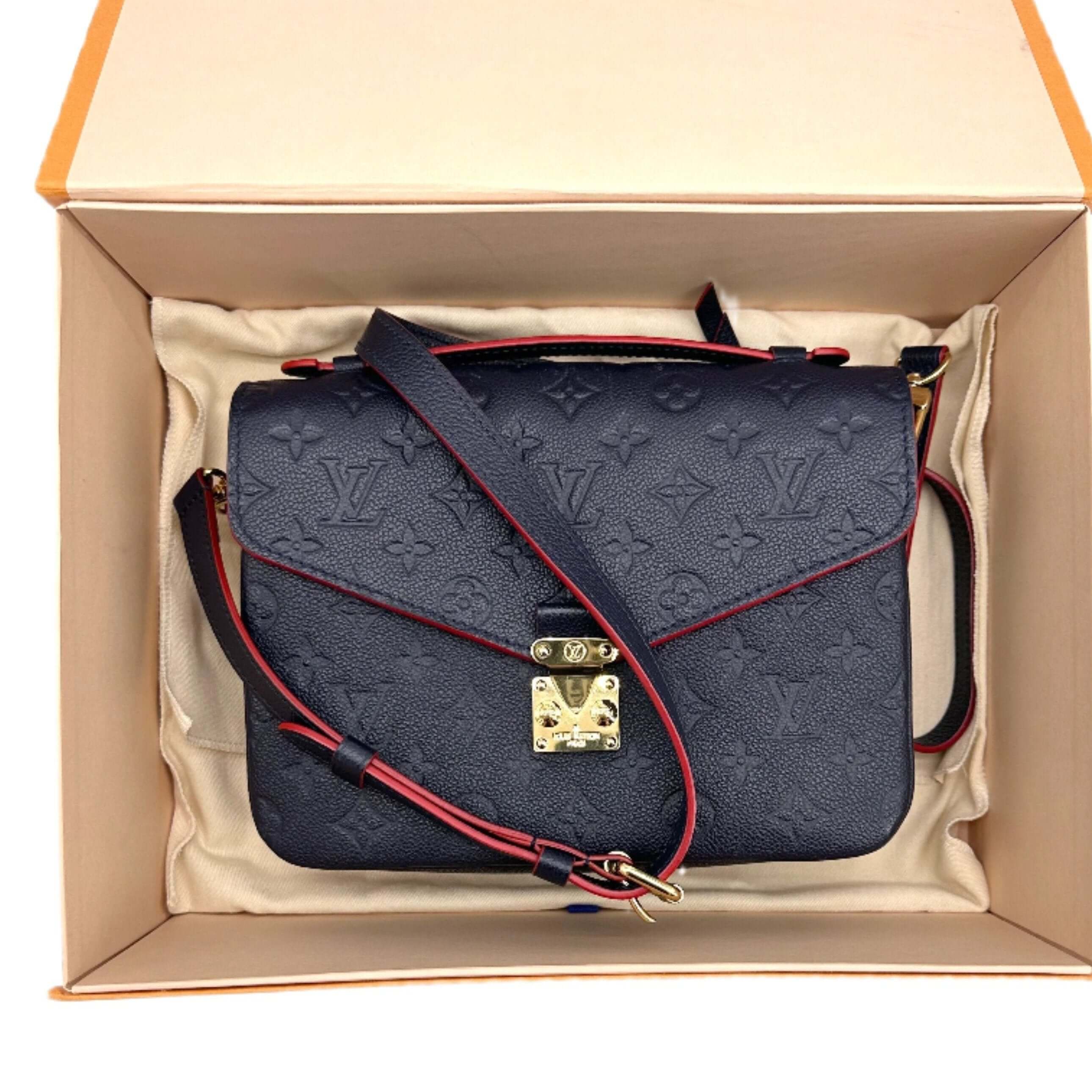Louis Vuitton Empreinte Pochette MÃƒÆ’Ã‚Â©tis Marine Rouge