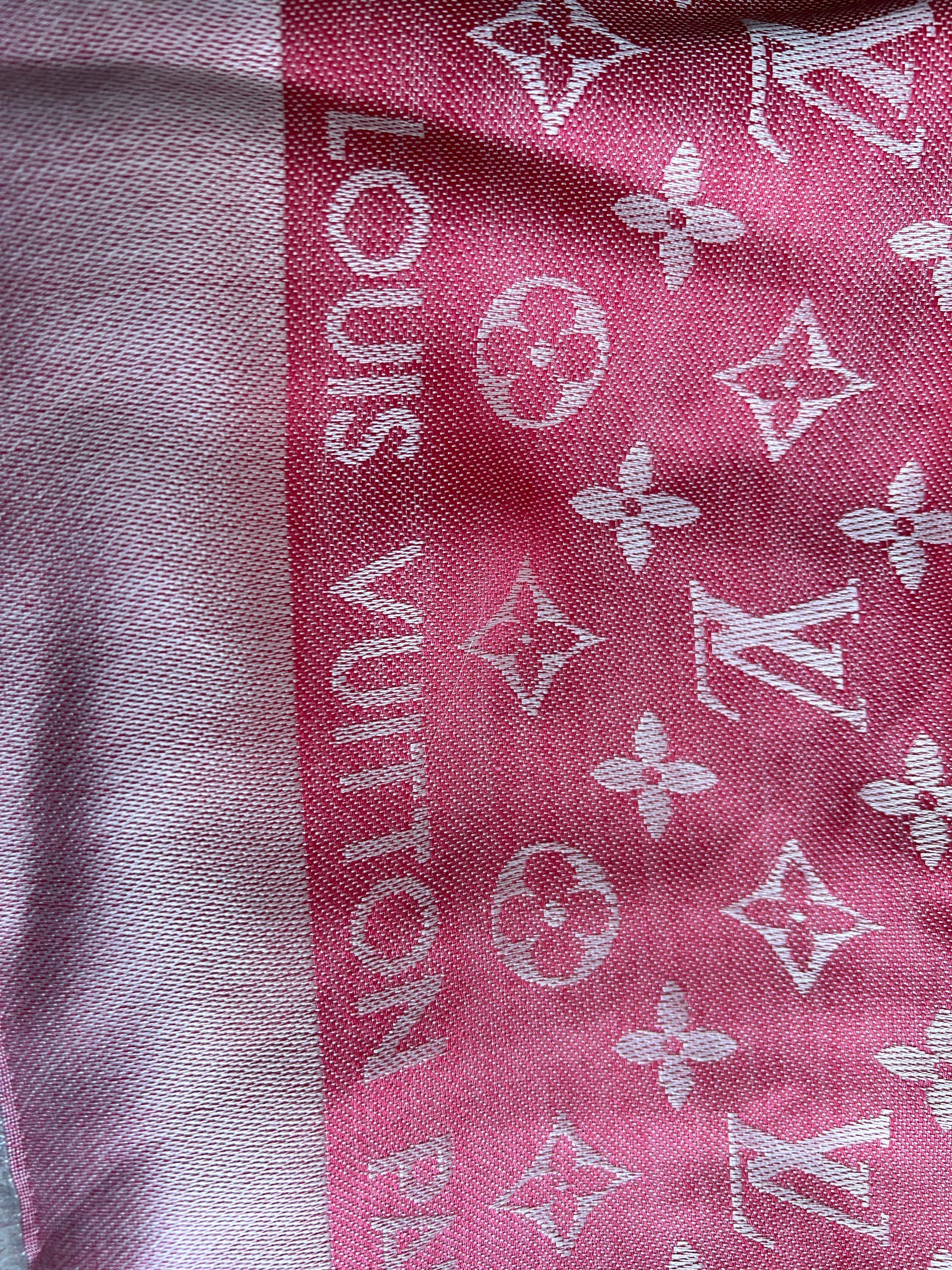 Louis Vuitton Pink Monogram Shawl (RRP £450)