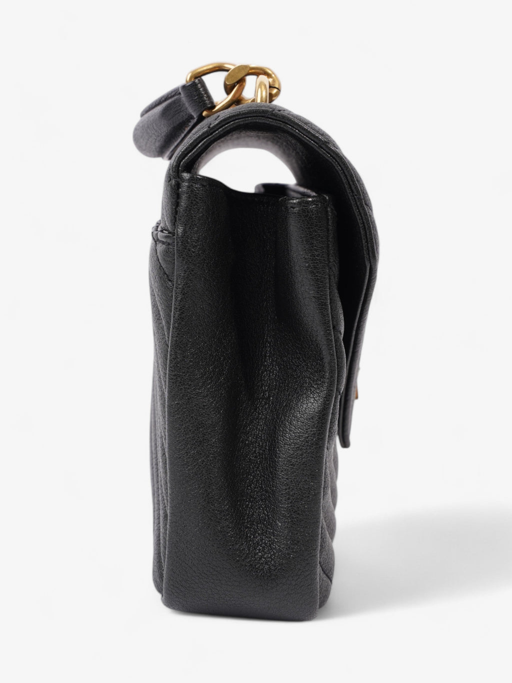 Saint Laurent College Black Lambskin Leather Medium