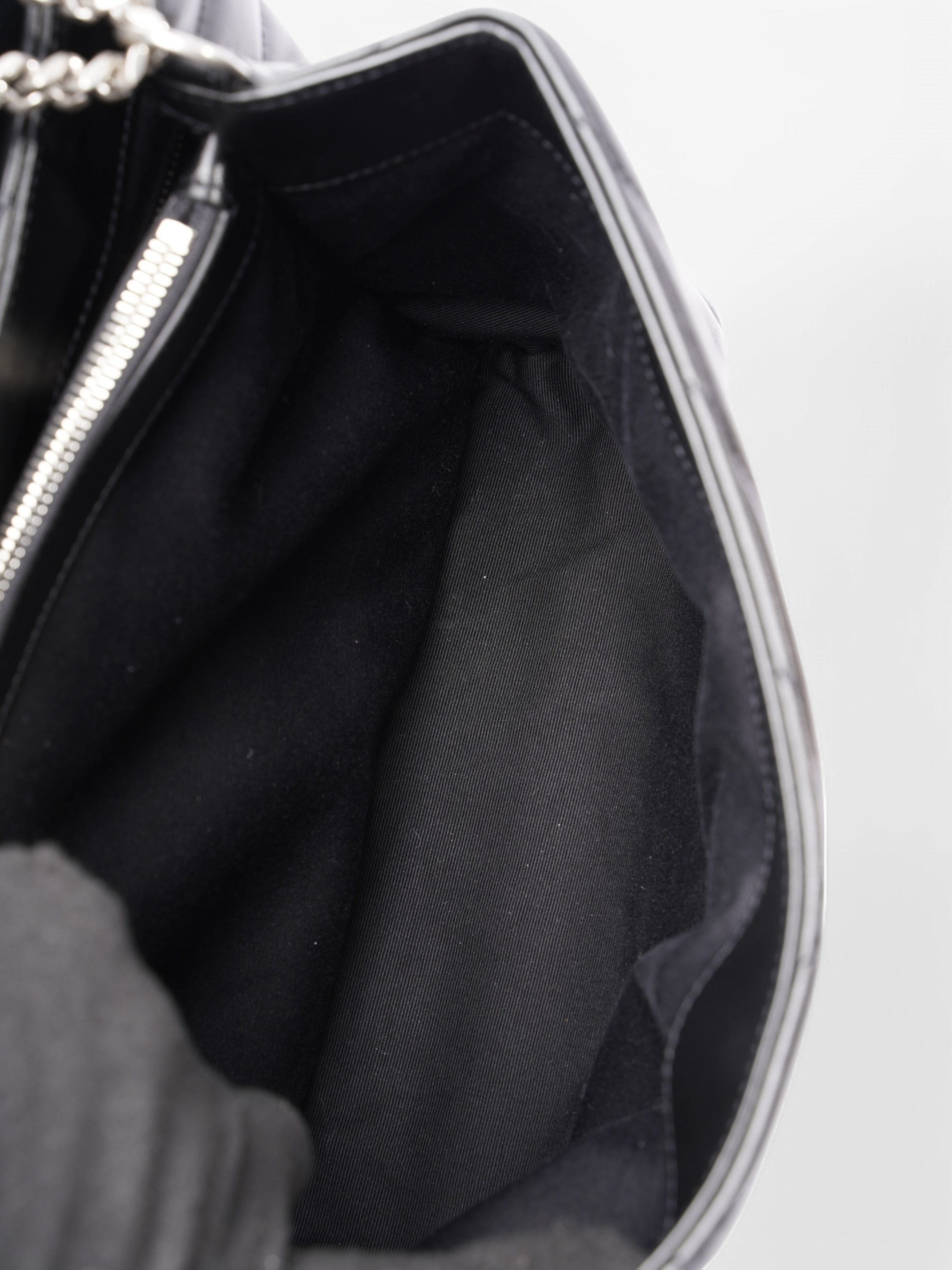 Saint Laurent Lou Lou Black Lambskin Leather Large