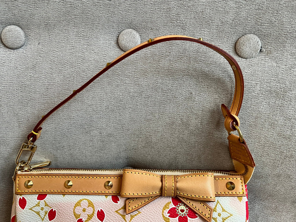 Louis Vuitton Pochette Accessoires Cherry Blossom Damier Azur