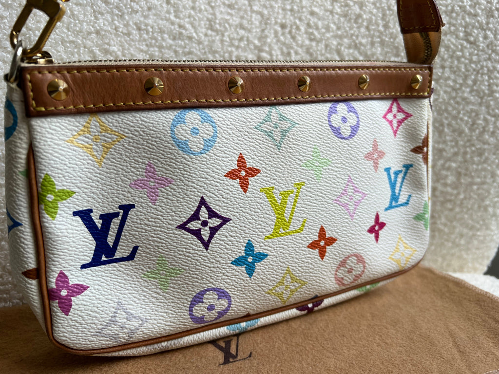 Louis Vuitton Pochette Accessoires White Multicolore
