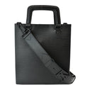 LOUIS VUITTON Petit Sac Plat Epi Leather Crossbody Bag Black