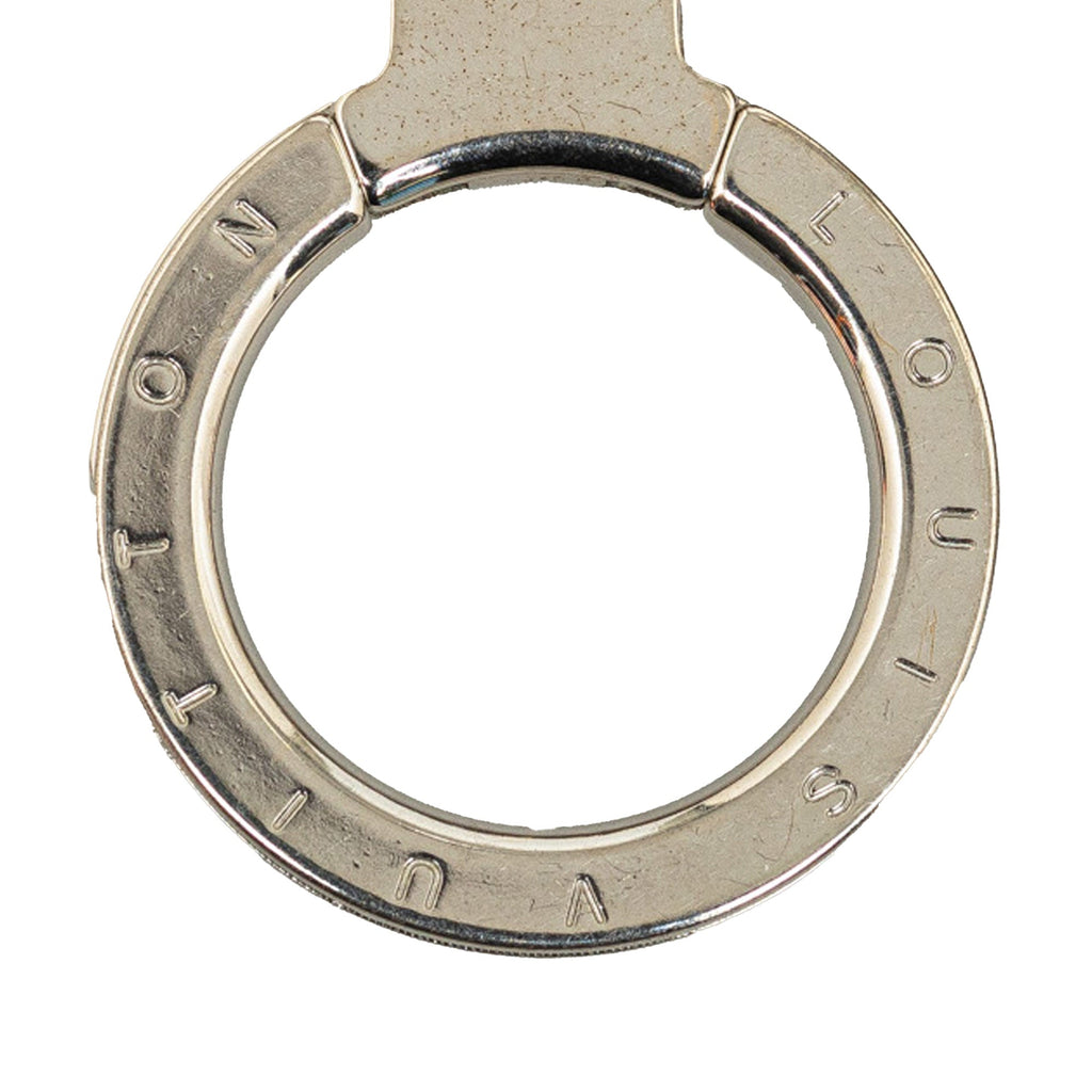 Gold Louis Vuitton Monogram Charm Key Chain