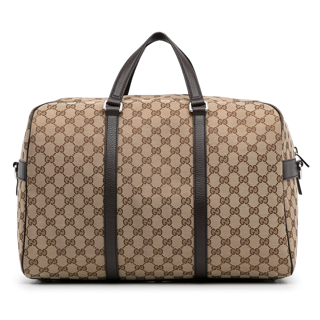 Gucci Travel Bag Brown GG Canvas