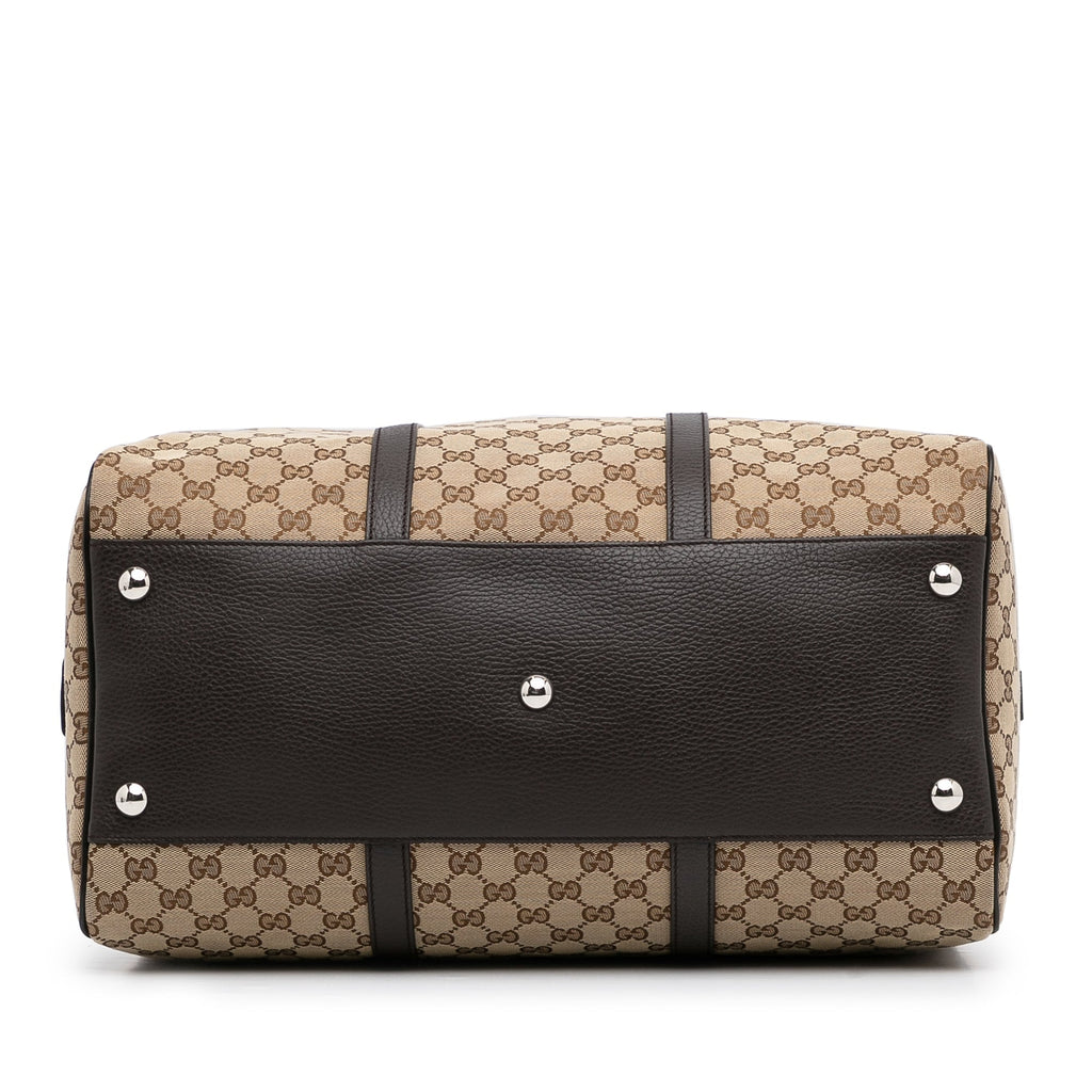 Gucci Travel Bag Brown GG Canvas