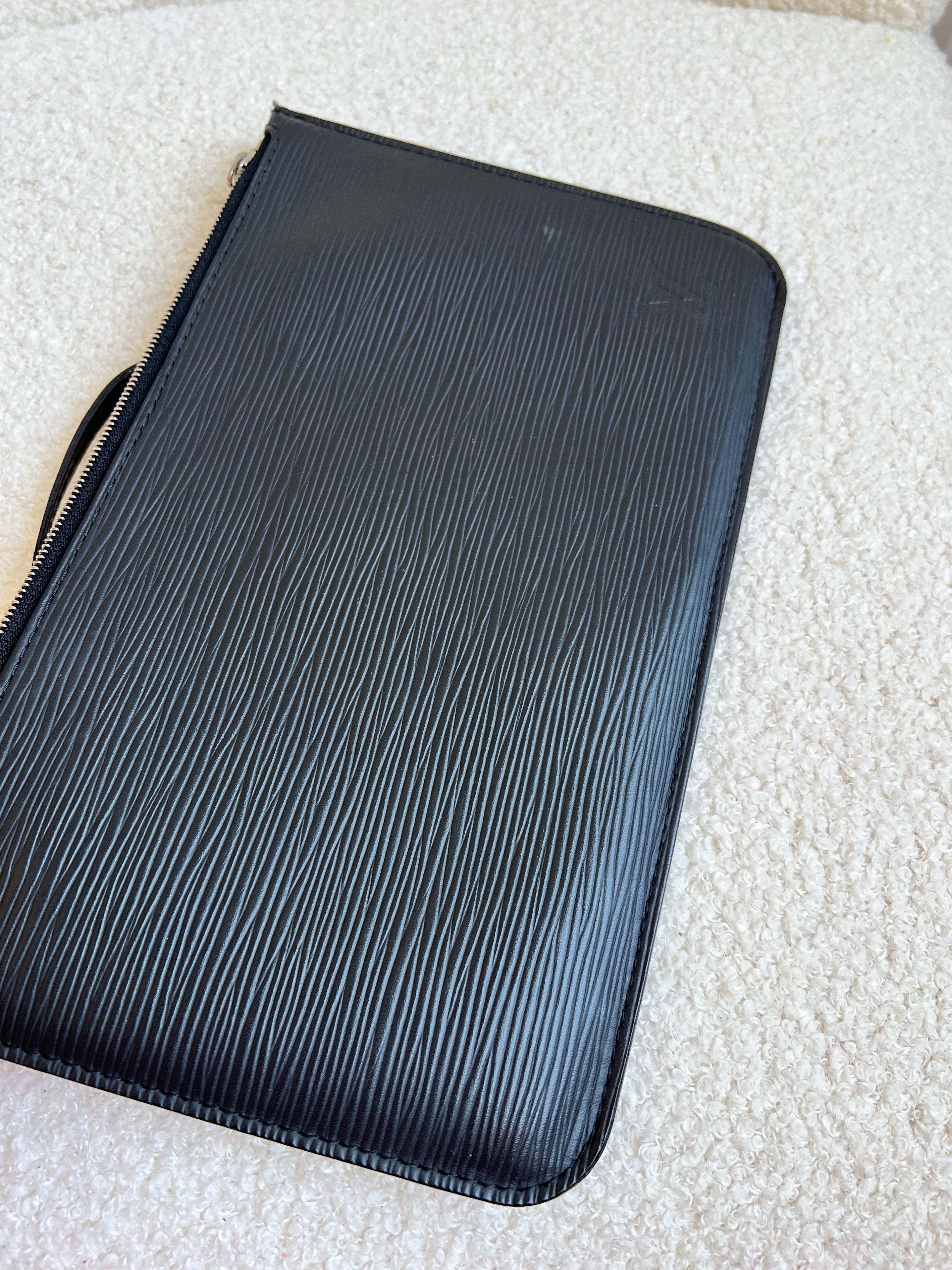 Louis Vuitton Pouch (from Neverfull) Black Epi
