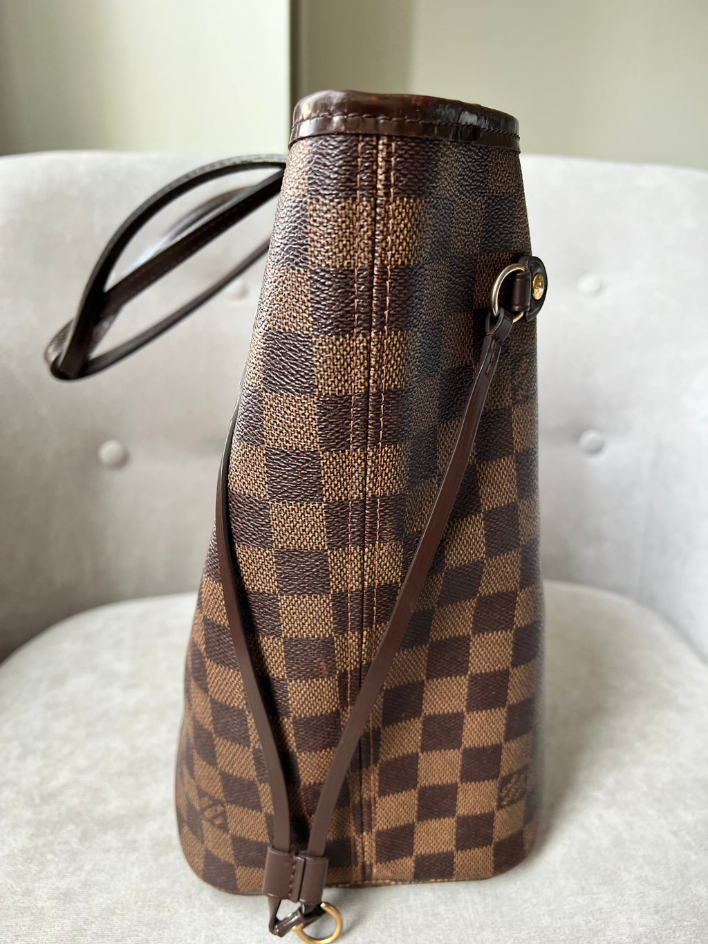 Louis Vuitton Neverfull MM Damier Ebene Cherry Interior (RRP £1,410)