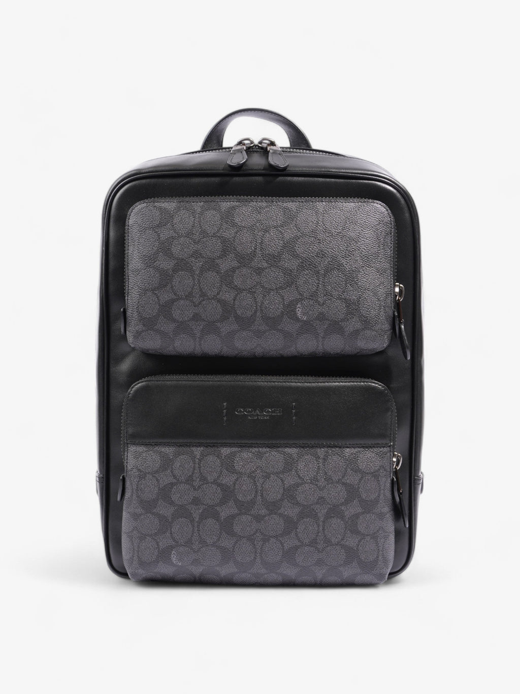 Coach Gotham Backpack Black Coated Canvas