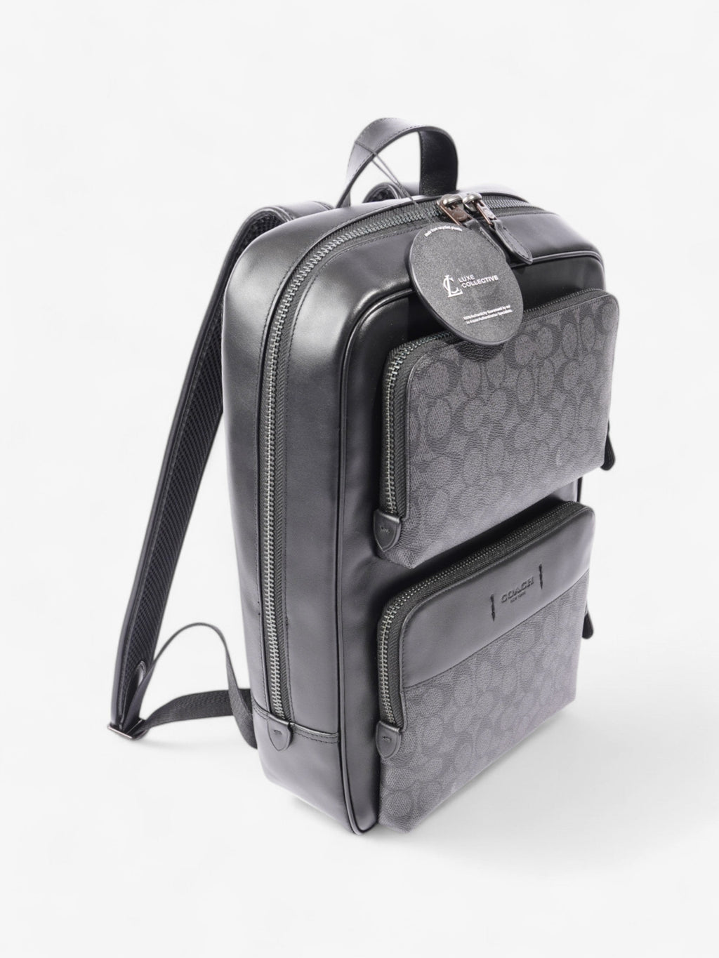 Coach Gotham Backpack Black Coated Canvas