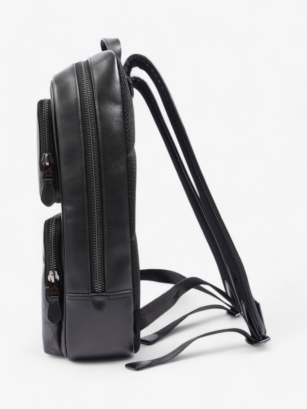Coach Gotham Backpack Black Coated Canvas