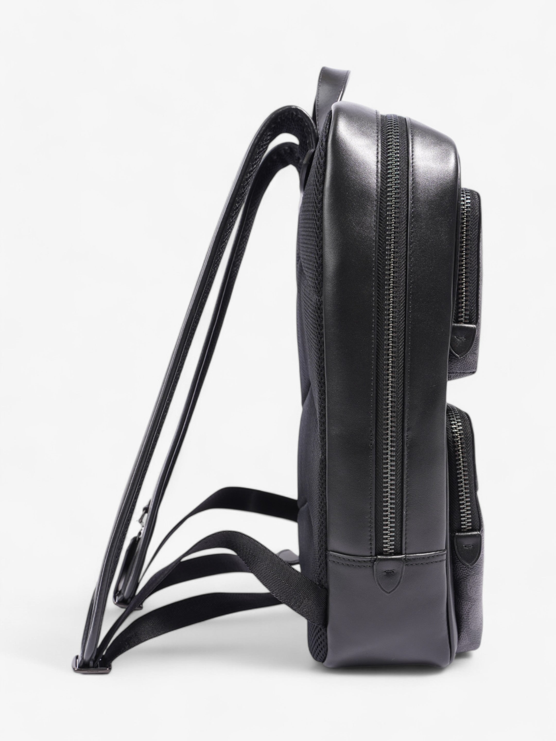Coach Gotham Backpack Black Coated Canvas