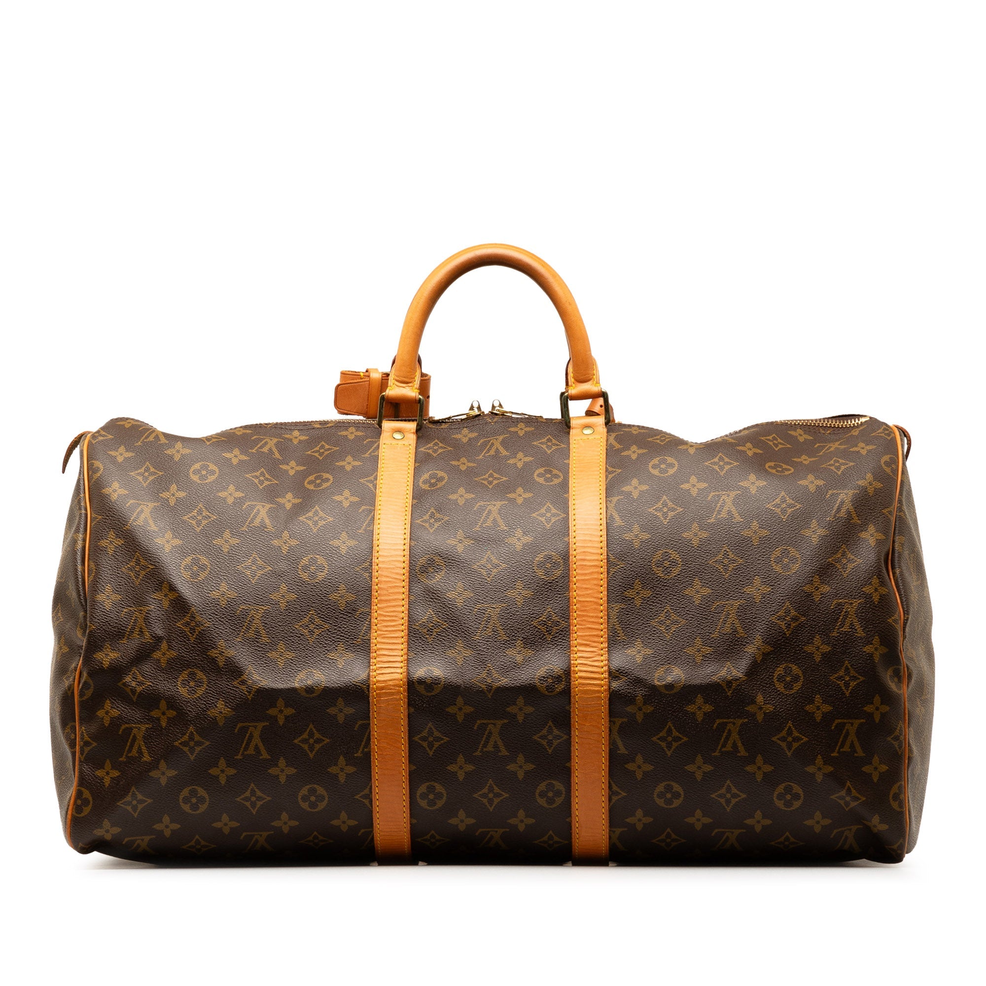 Brown Louis Vuitton Monogram Keepall 60 Travel Bag