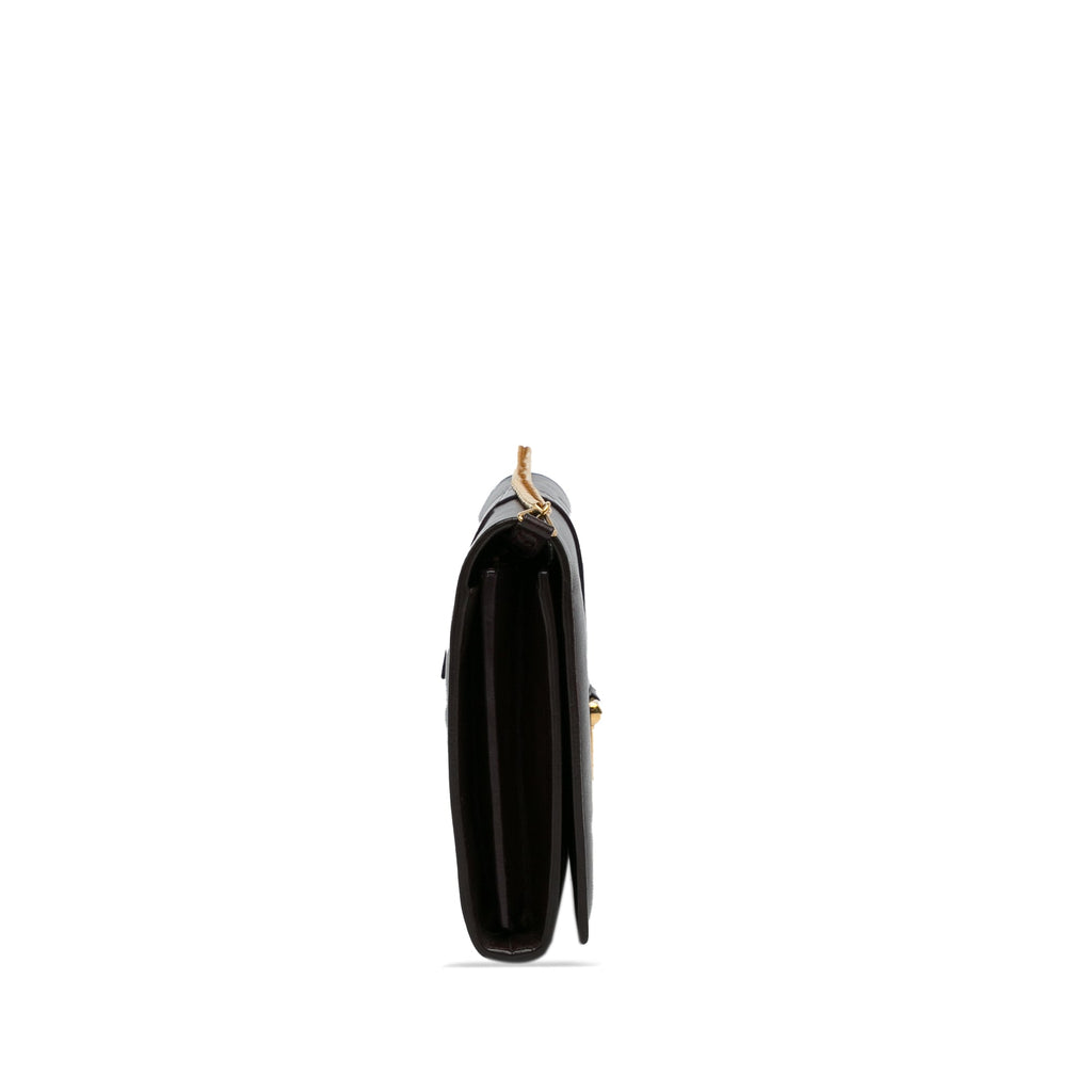 Yves Saint Laurent Chyc Ligne Wallet on Chain Brown