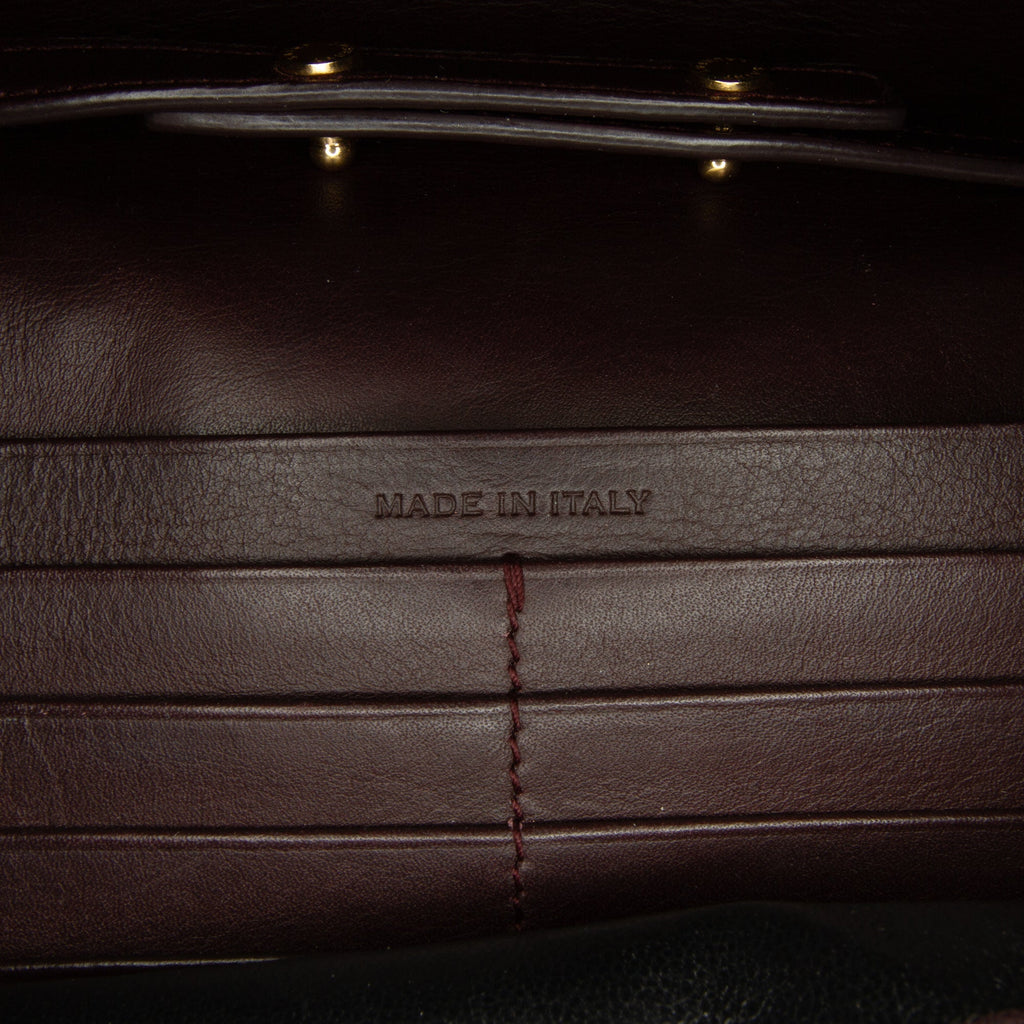 Yves Saint Laurent Chyc Ligne Wallet on Chain Brown