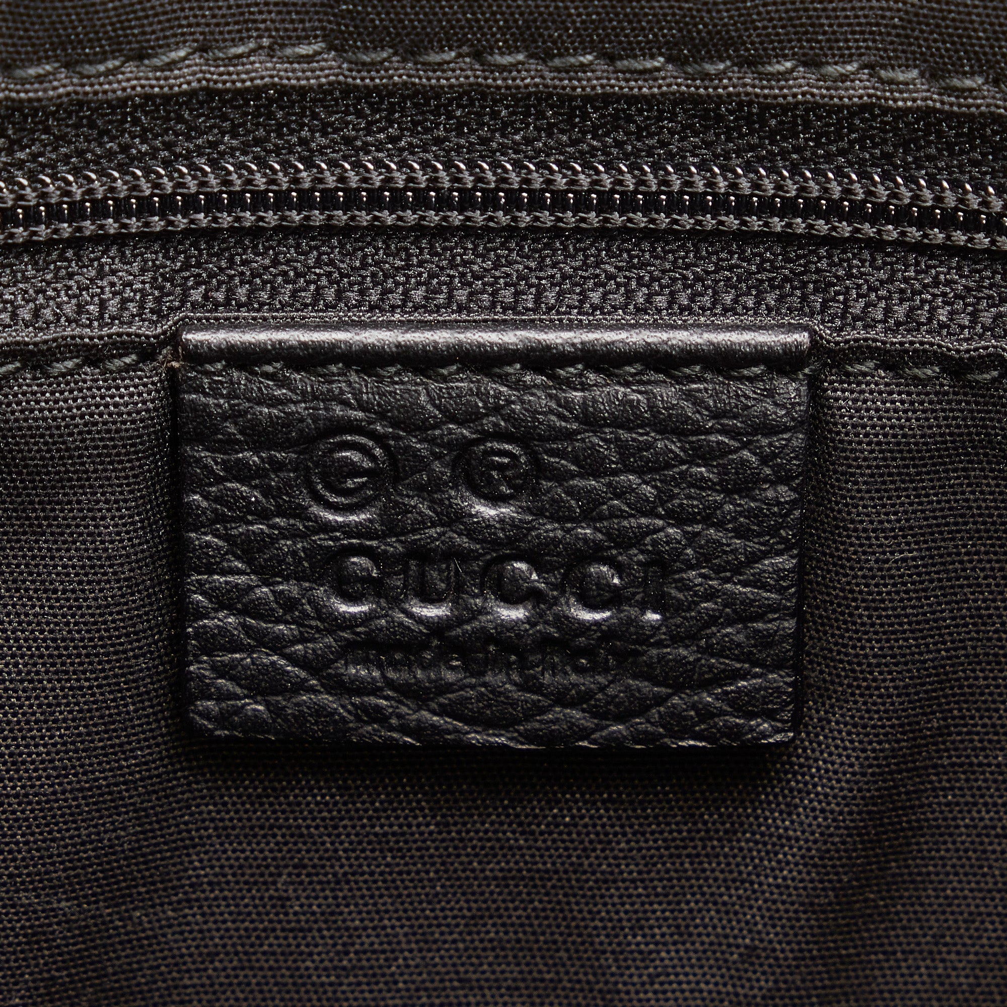 Gucci Abbey D-Ring Tote Bag Black GG Canvas