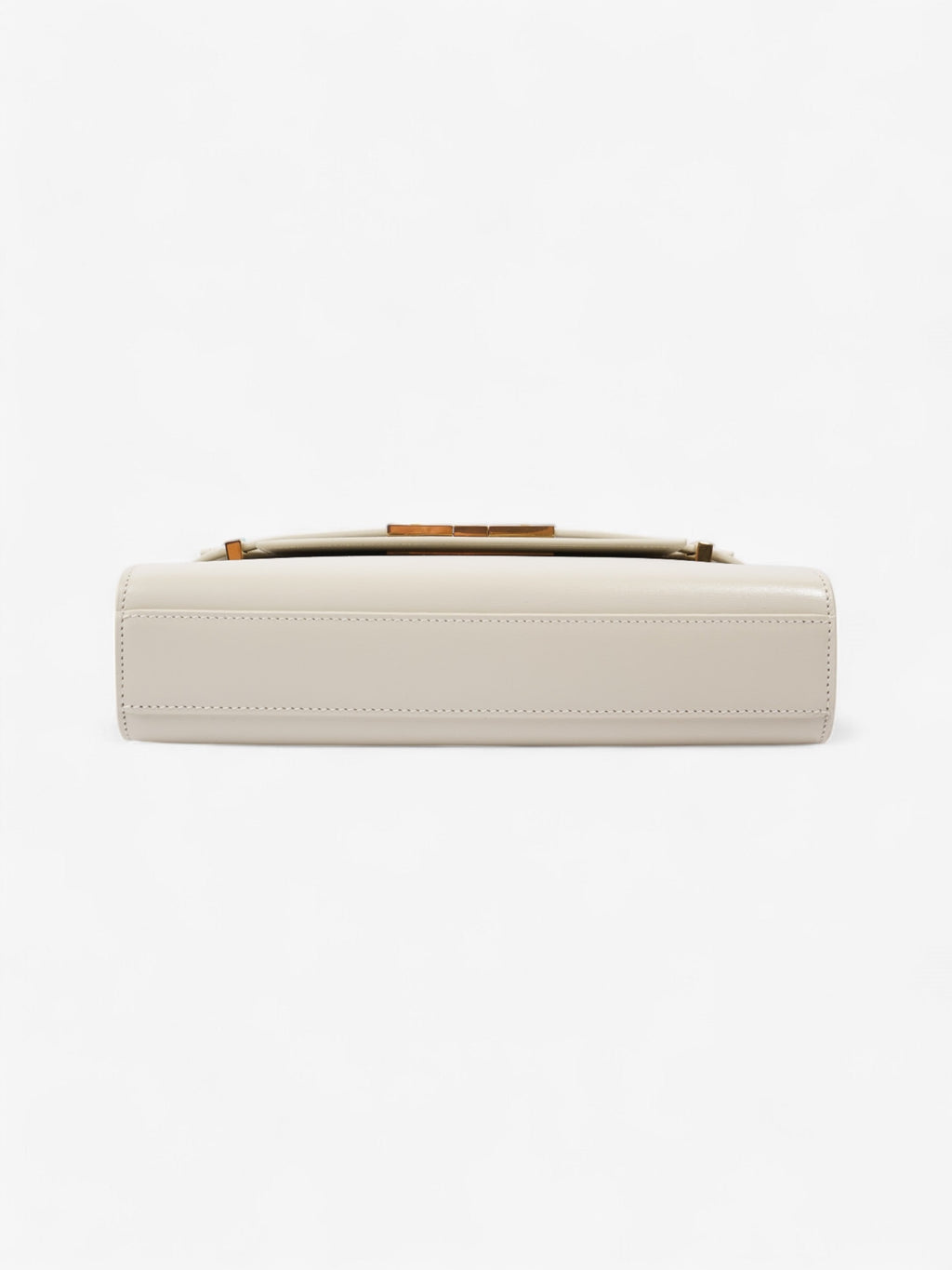 Saint Laurent Manhattan Blanc Vintage Calfskin Leather Small