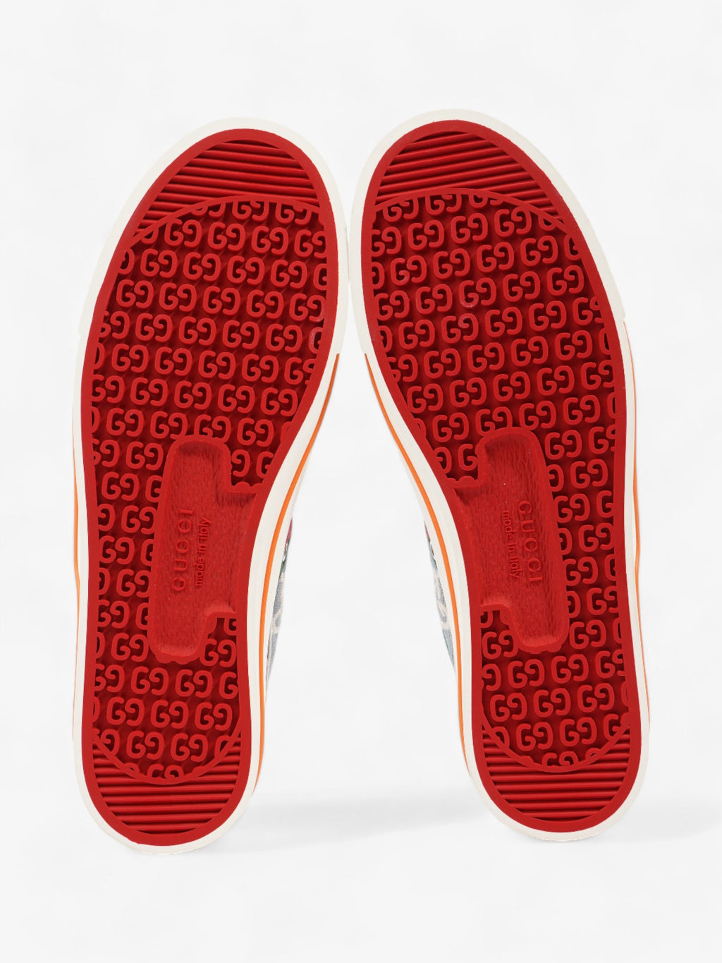 Gucci Tennis 1977 Light Blue / Orange Canvas EU 41 UK 8