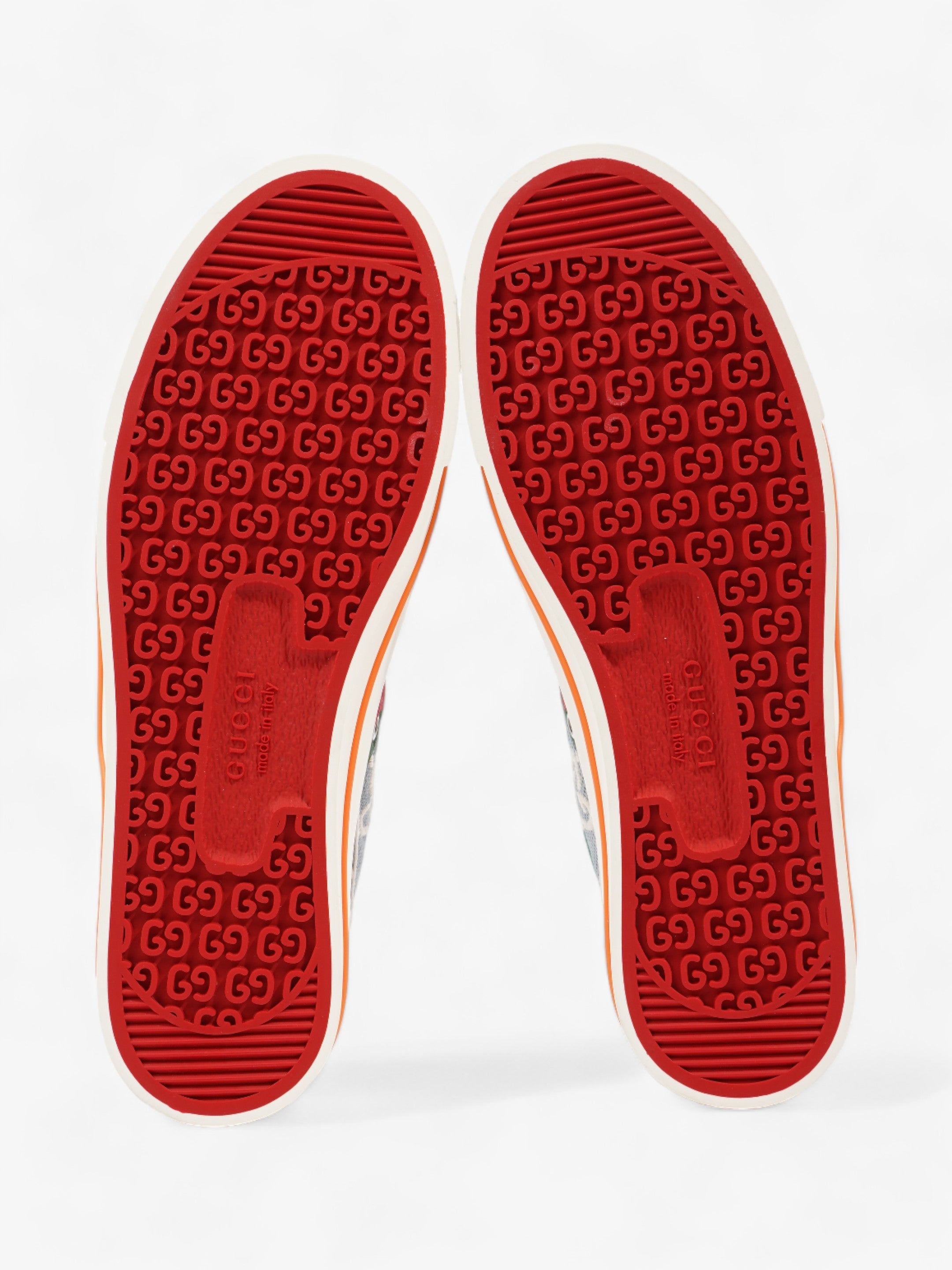 Gucci Tennis 1977 Light Blue / Orange Canvas EU 41 UK 8