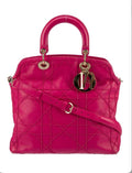 DIOR QUILTED LEATHER CANNAGE GRANVILLE BAG