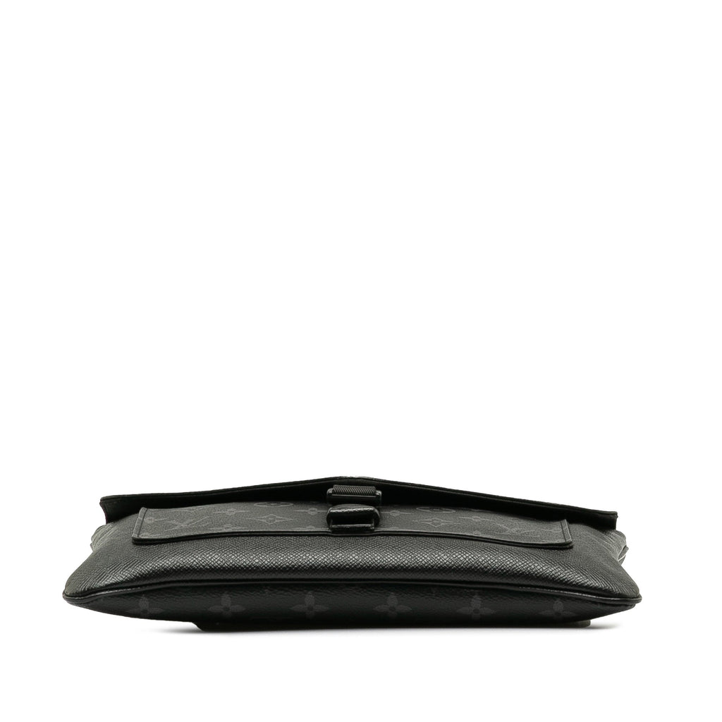 Black Louis Vuitton Taigarama Outdoor Flap Messenger Crossbody Bag