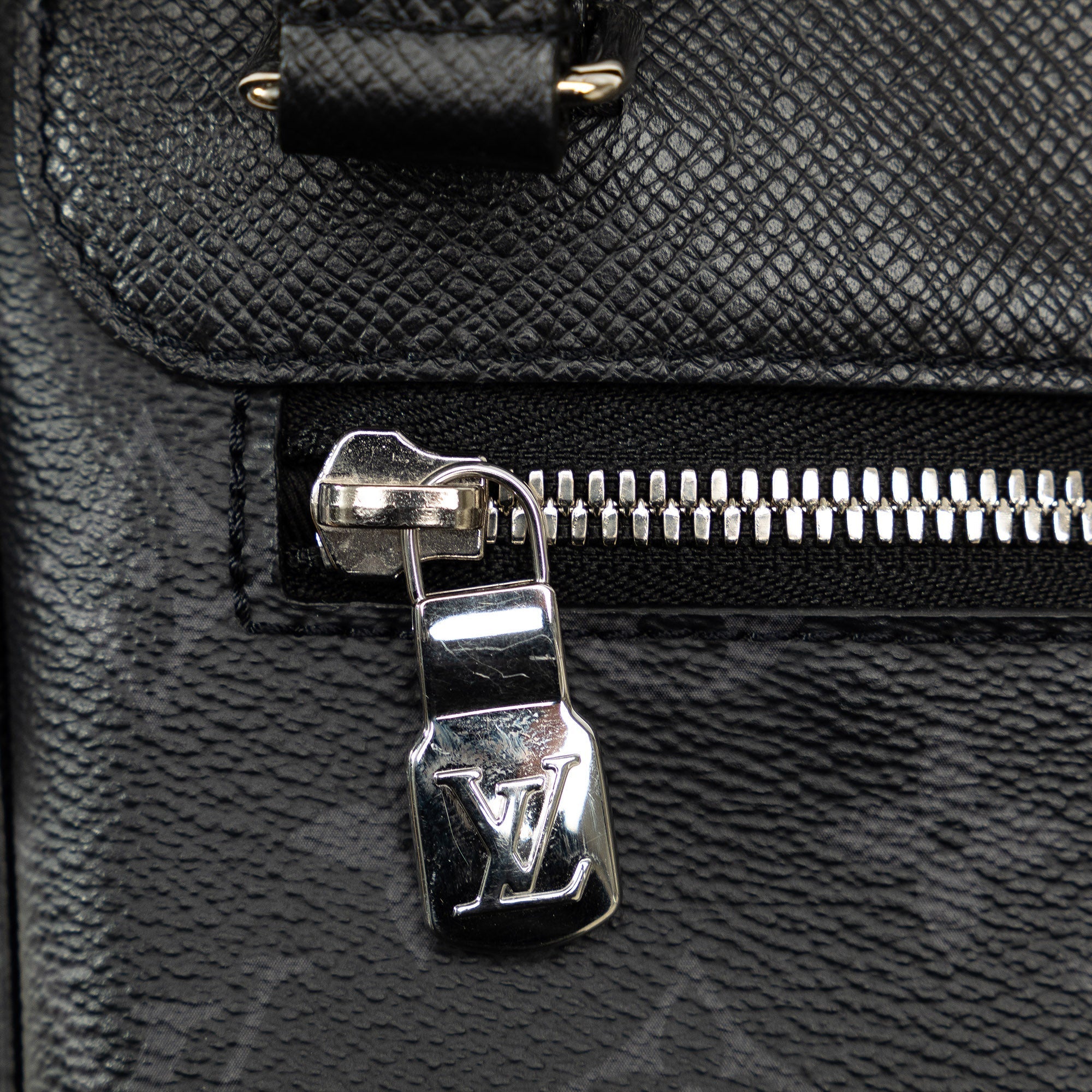 Black Louis Vuitton Taigarama Outdoor Flap Messenger Crossbody Bag