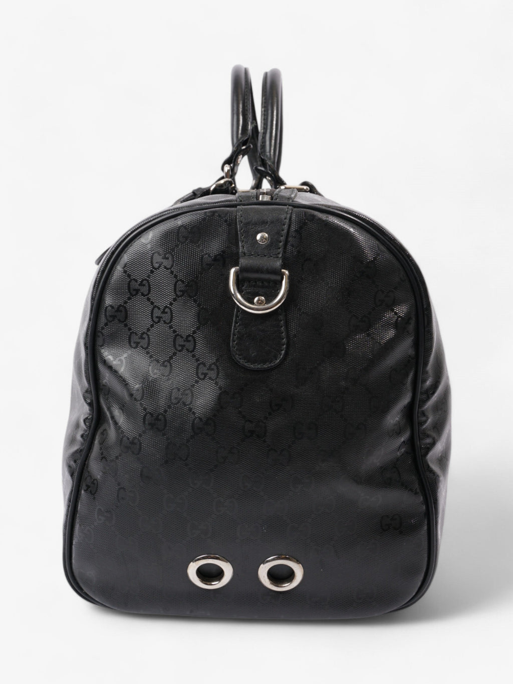 Gucci Fiat 500 Duffle Web Bag Black / Green / Red Canvas