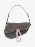 Christian Dior Saddle Bag Grey / Light Pink Denim