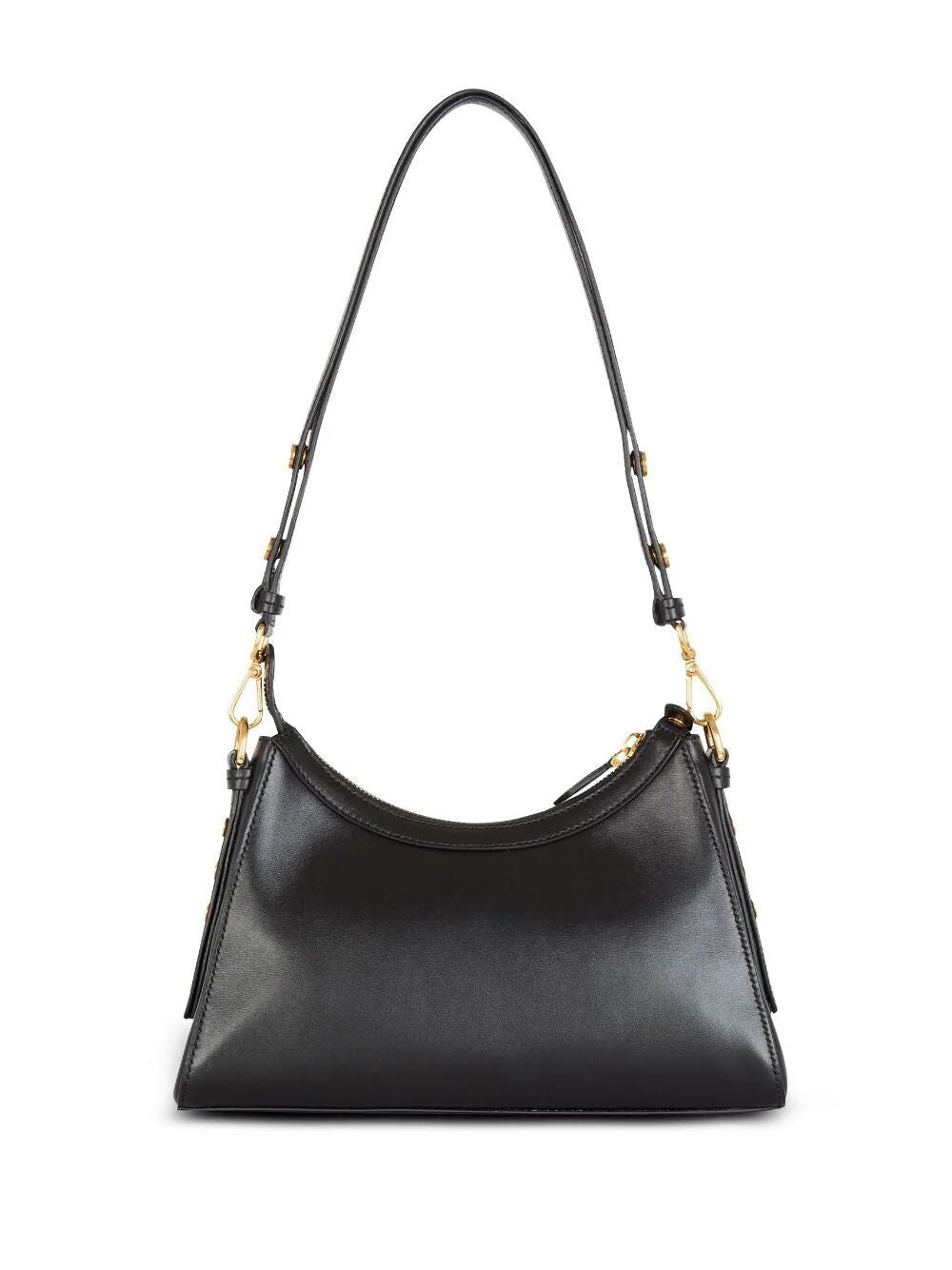 BLACK BUZZ HOBO BAG GOLDEN LOGO