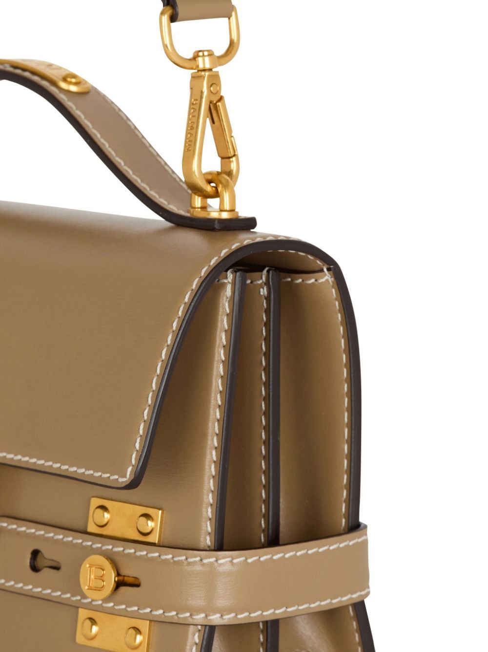 SHOULDER BUZZ 24 TAUPE GOLDEN LOGO