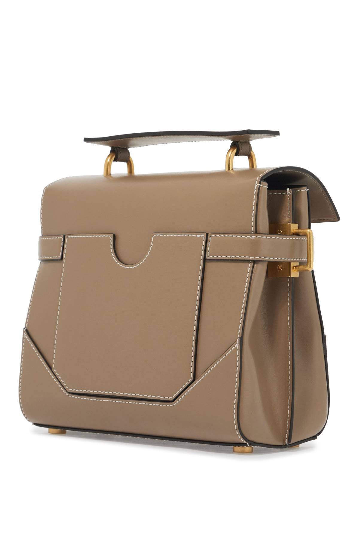 BUZZ 23 TAUPE BAG GOLDEN LOGO