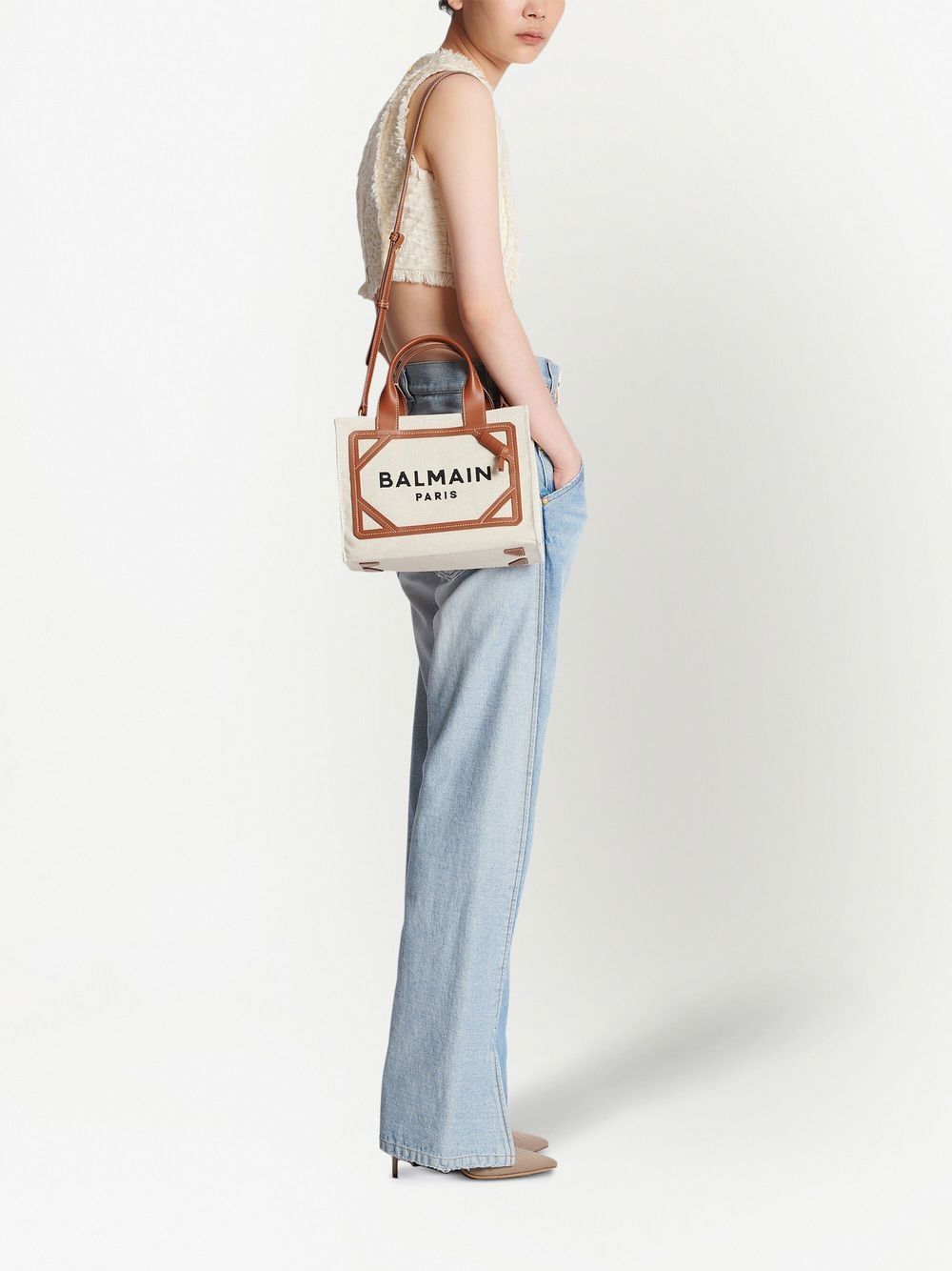 B Army Small Canvas Tote Bag