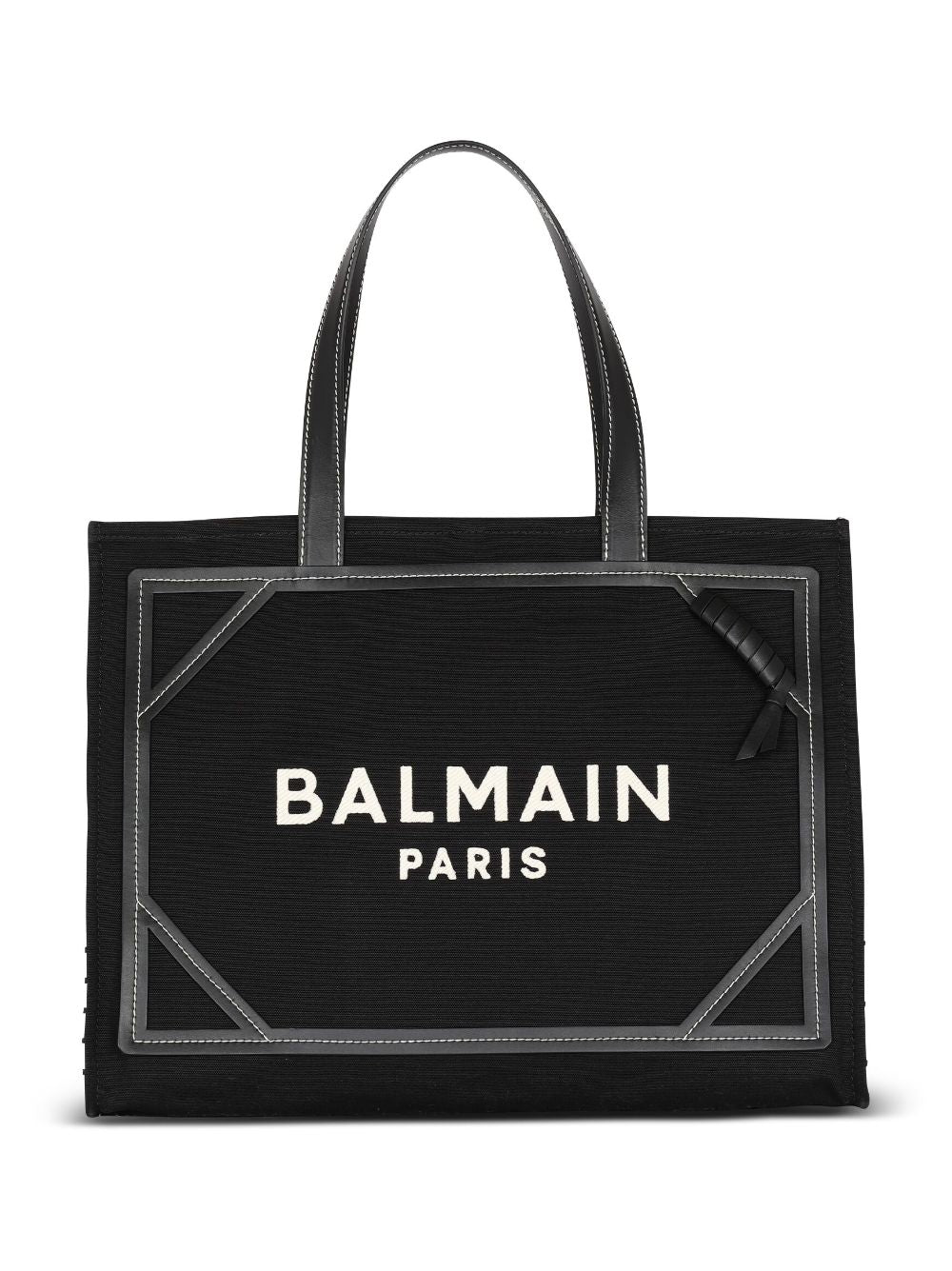 B-ARMY MEDIUM CANVAS AND LEATHER TOTE BAG