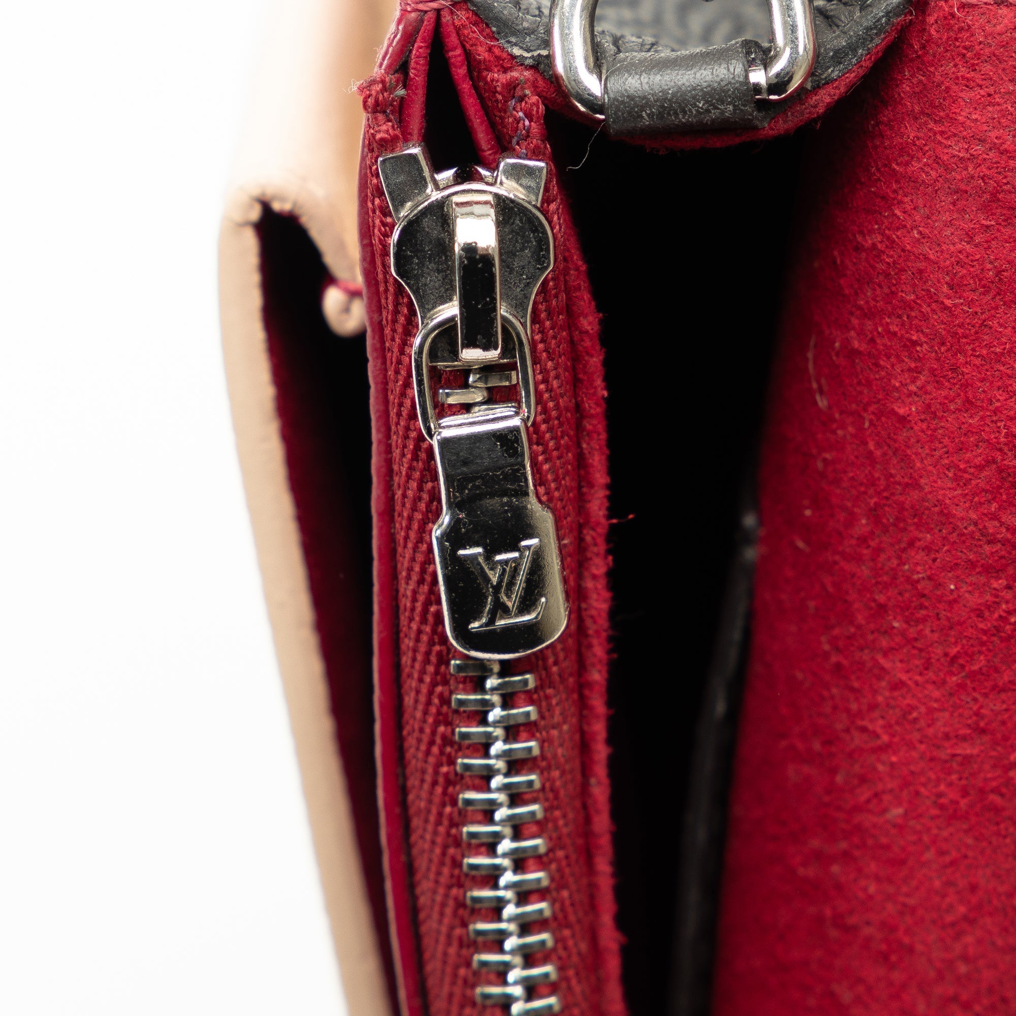 Red Louis Vuitton MyLockMe Chain Pochette Shoulder Bag