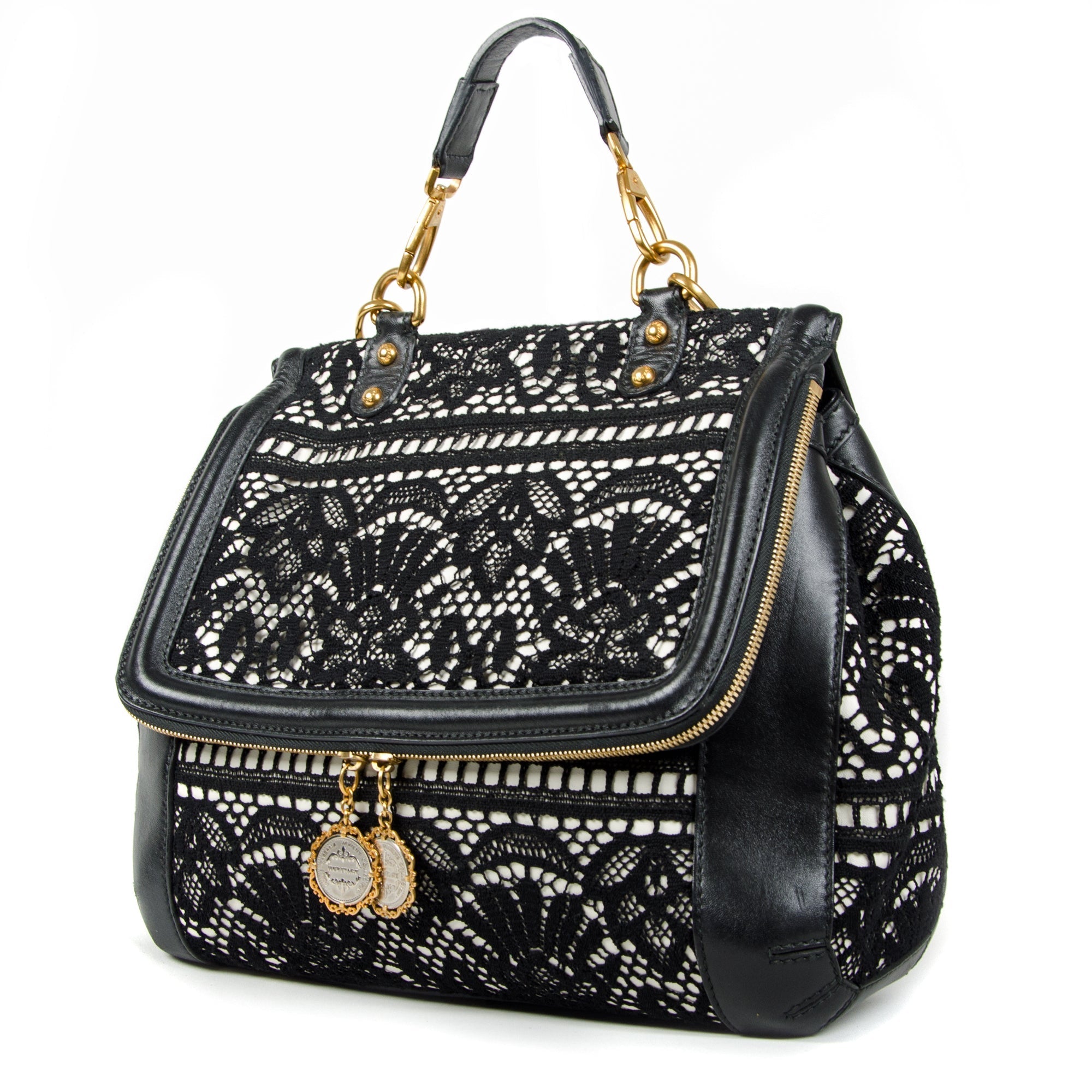 Large Miss Sicily Lace Heritage Satchel