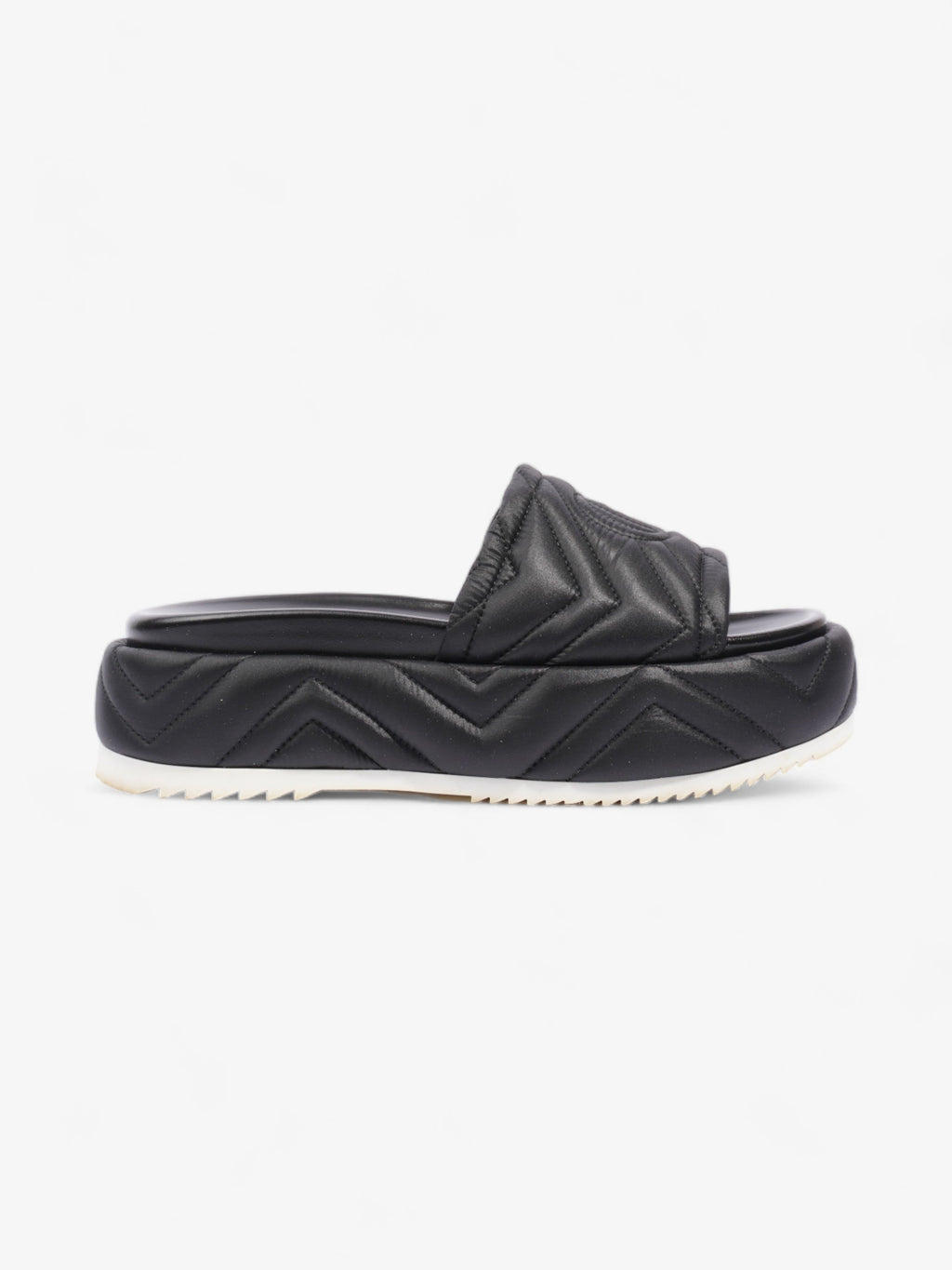 Gucci Angelina GG Platform Black Faux Leather EU 39 UK 6