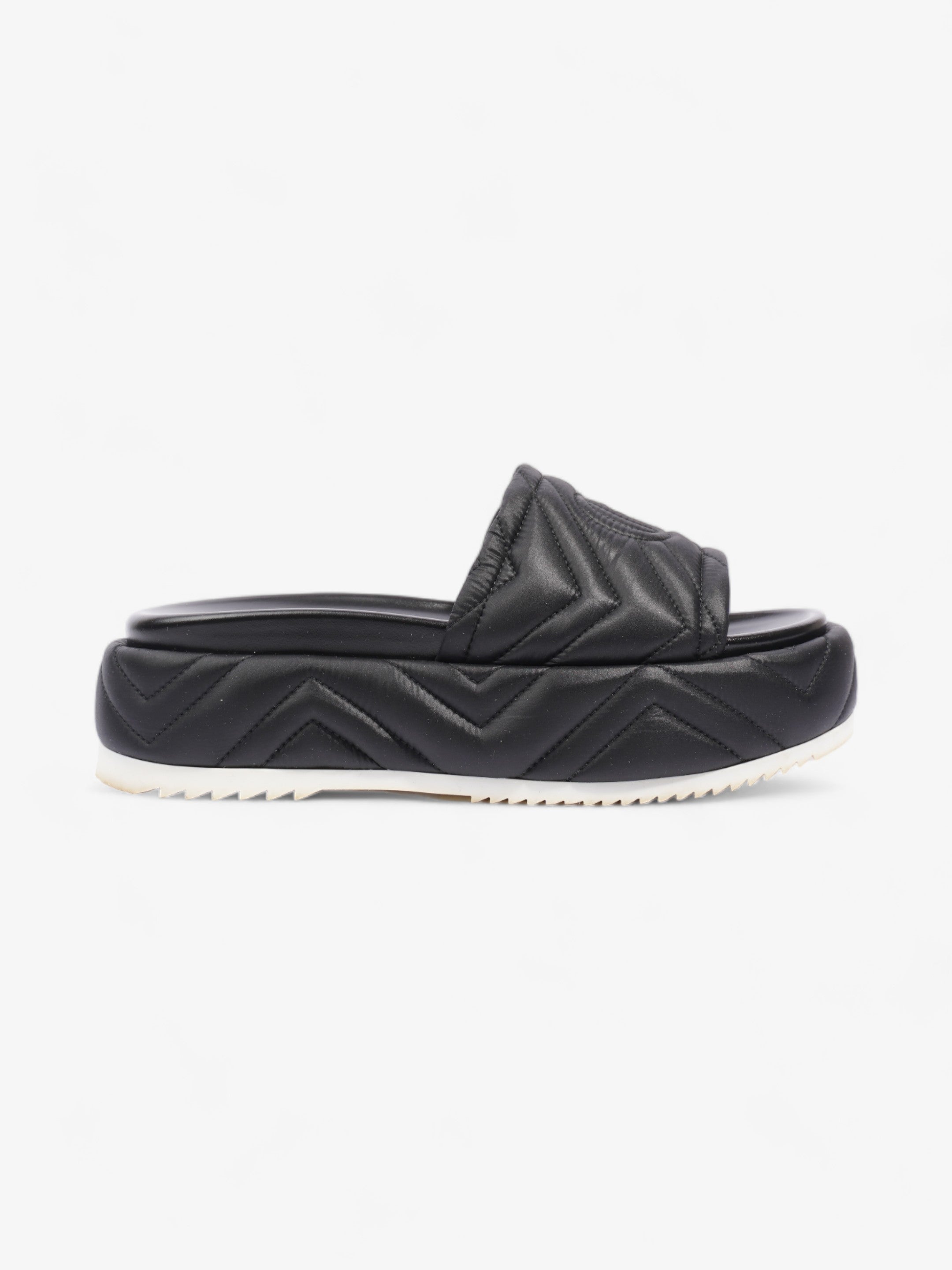 Gucci Angelina GG Platform Black Faux Leather EU 39 UK 6