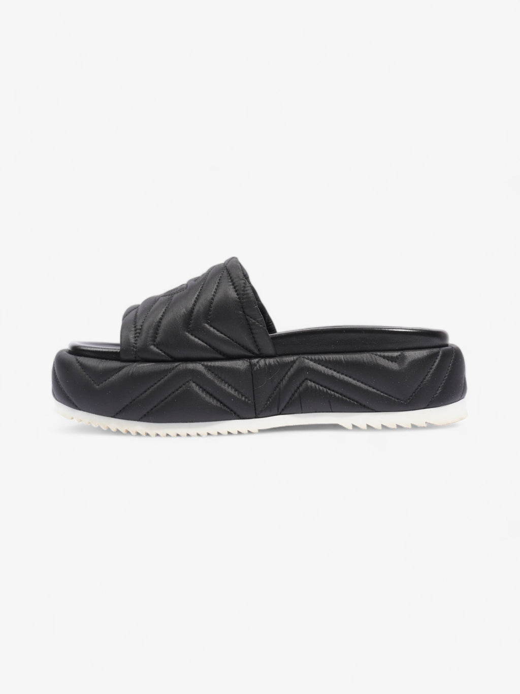 Gucci Angelina GG Platform Black Faux Leather EU 39 UK 6