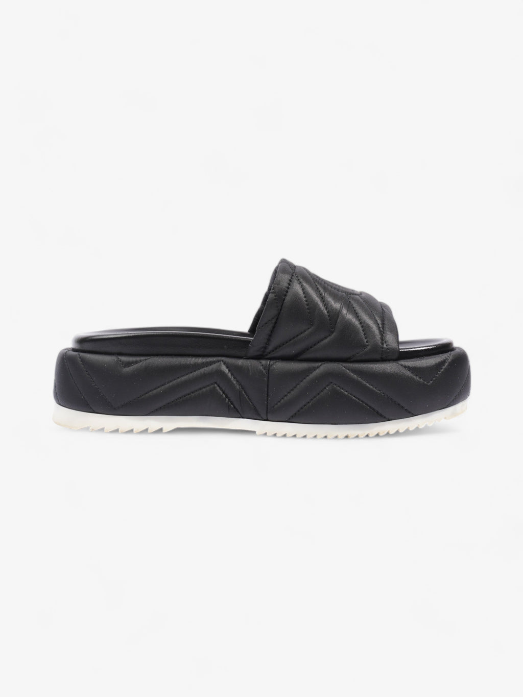 Gucci Angelina GG Platform Black Faux Leather EU 39 UK 6