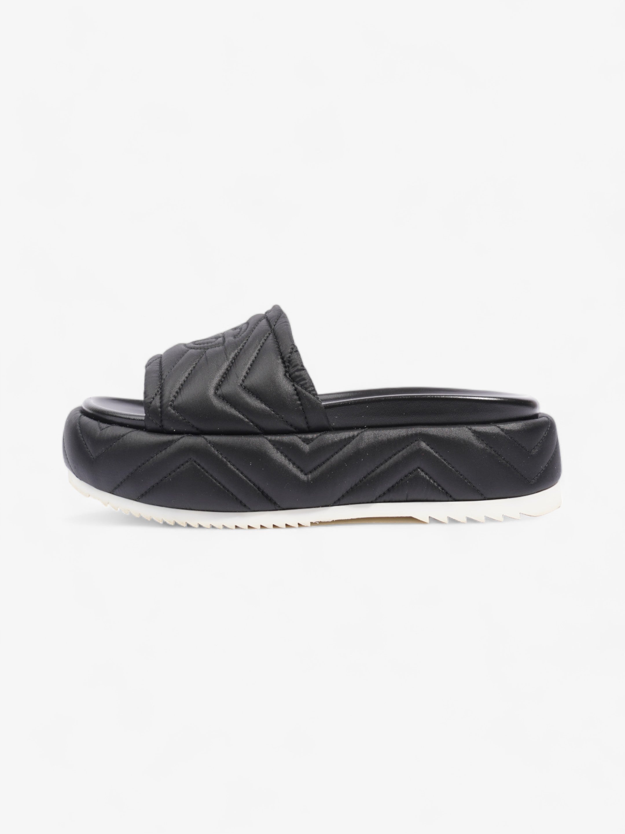 Gucci Angelina GG Platform Black Faux Leather EU 39 UK 6