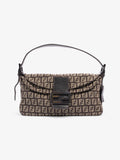 Fendi Baguette Brown / Beige Canvas
