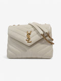 Saint Laurent LouLou White  Leather Small