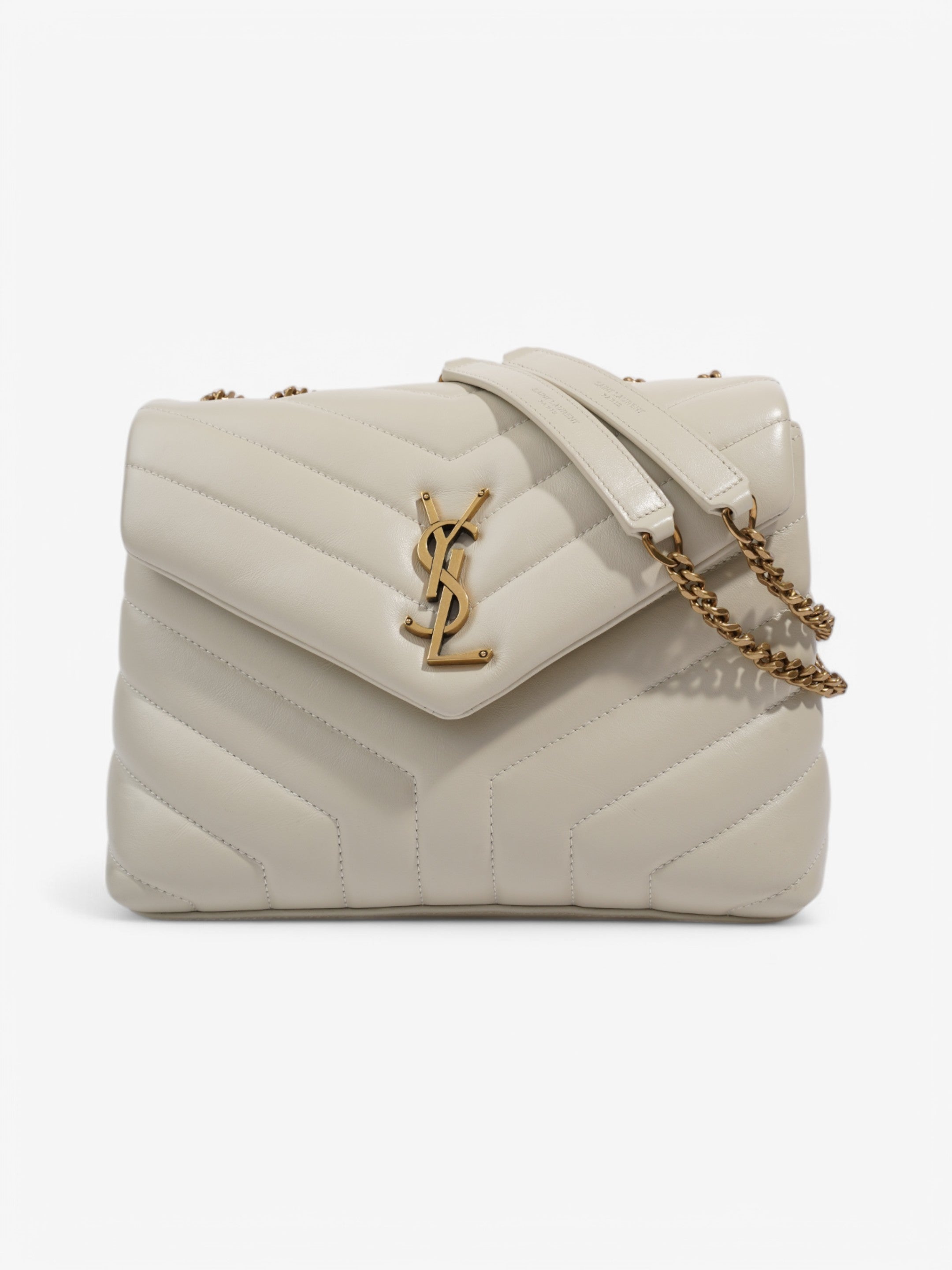 Saint Laurent LouLou White  Leather Small