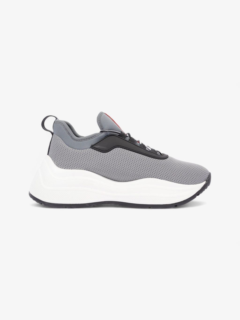 Prada Womens Neoprene Grey / White / Black EU 35 / UK 2