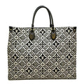 LOUIS VUITTON Onthego GM 1854 Jacquard Tote Bag Grey